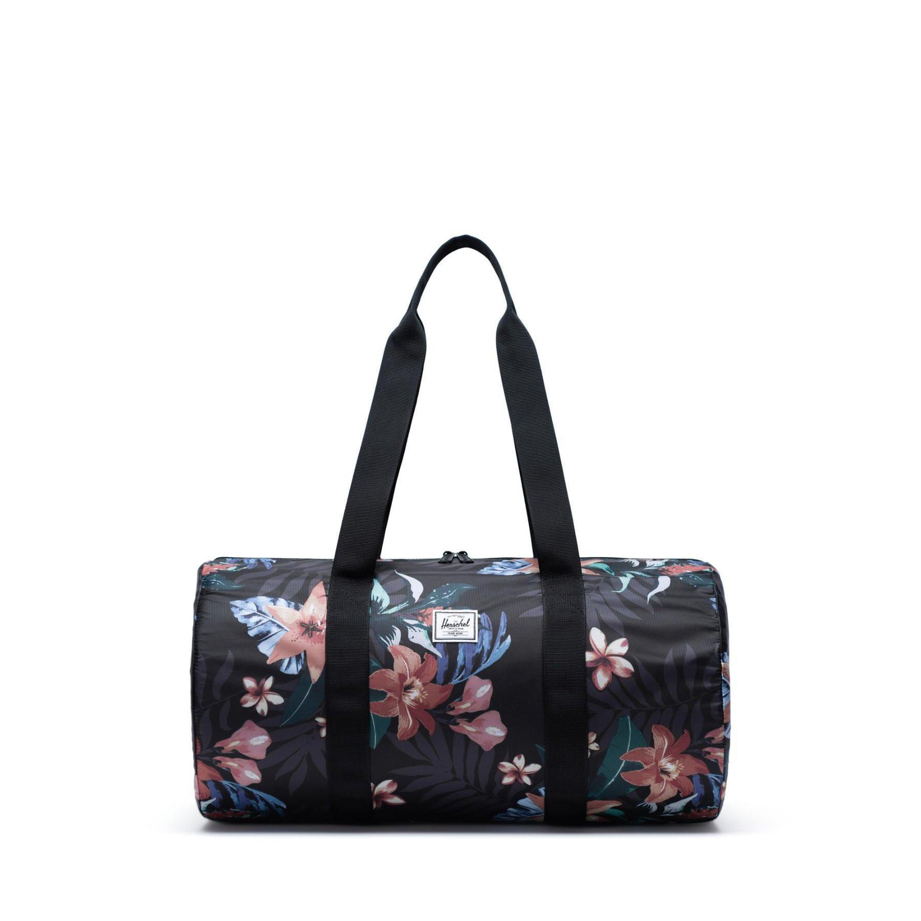 Bolsa de viagem Herschel packable duffle summer floral black