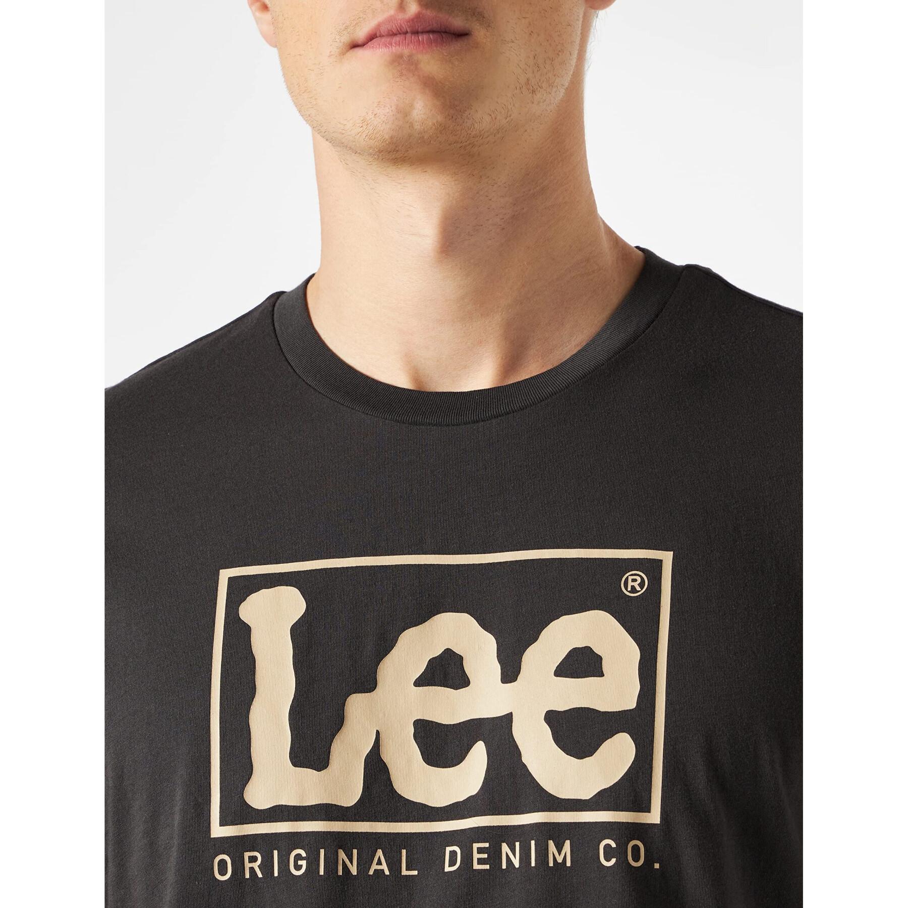 T-shirt Lee Xm Wobbly Logo Washed