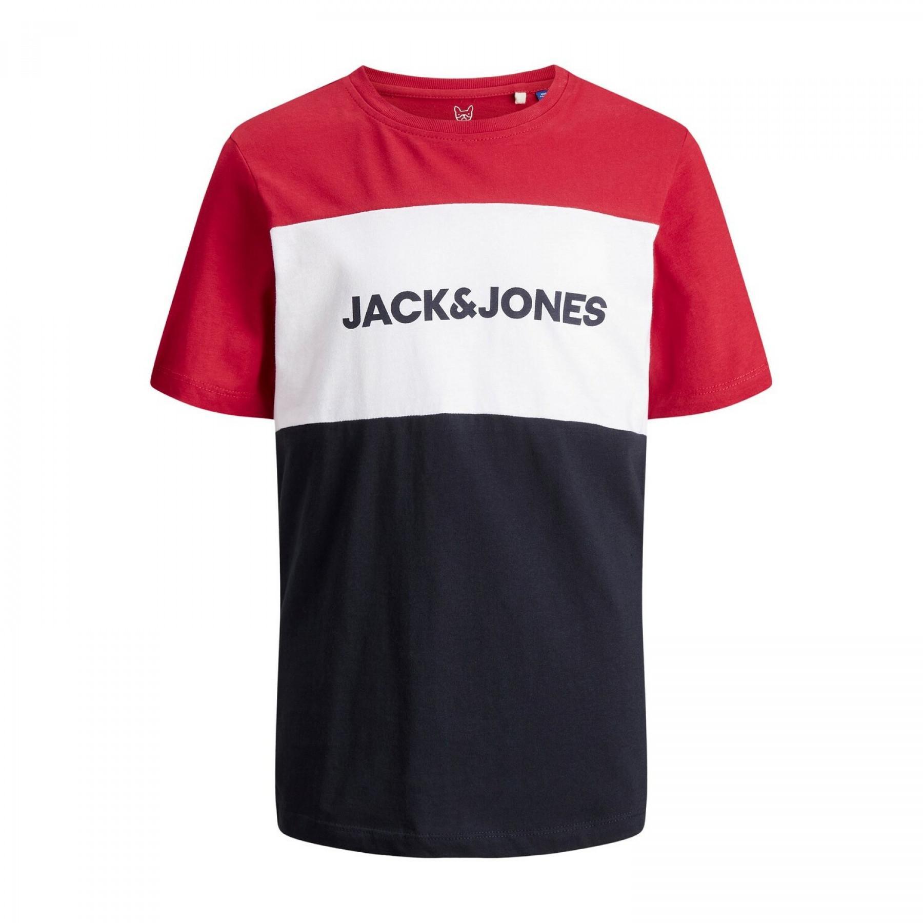 T-shirt criança Jack & Jones Logo Blocking