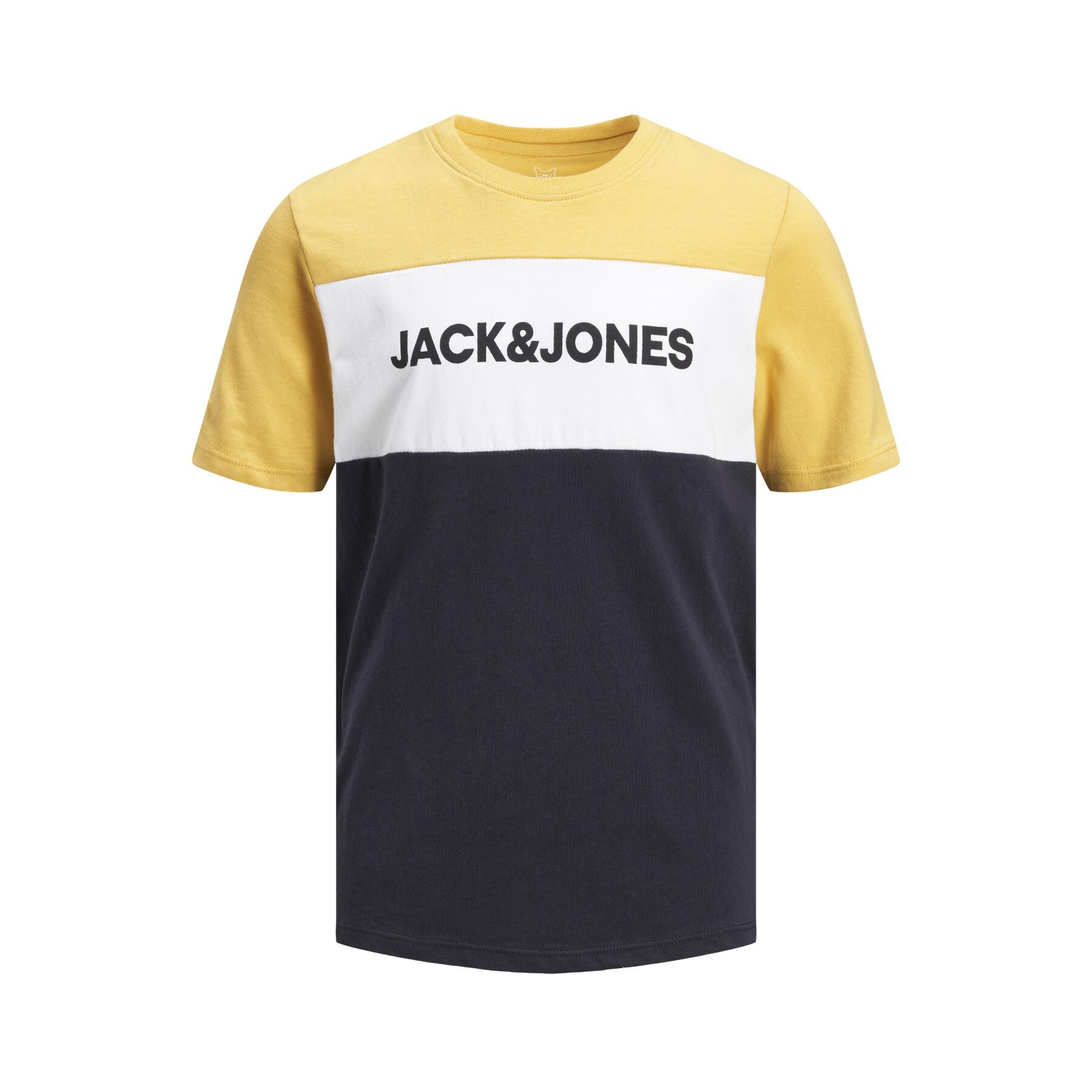 T-shirt de criança Jack & Jones Jjelogo Blocking
