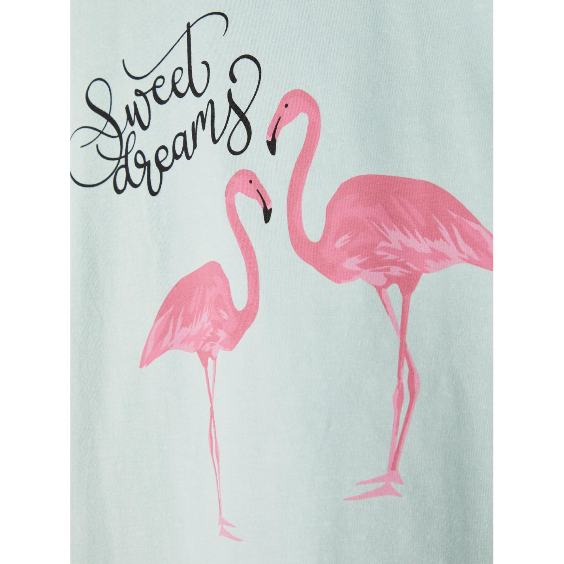 Pijama de menina Name it Nightset flamingo