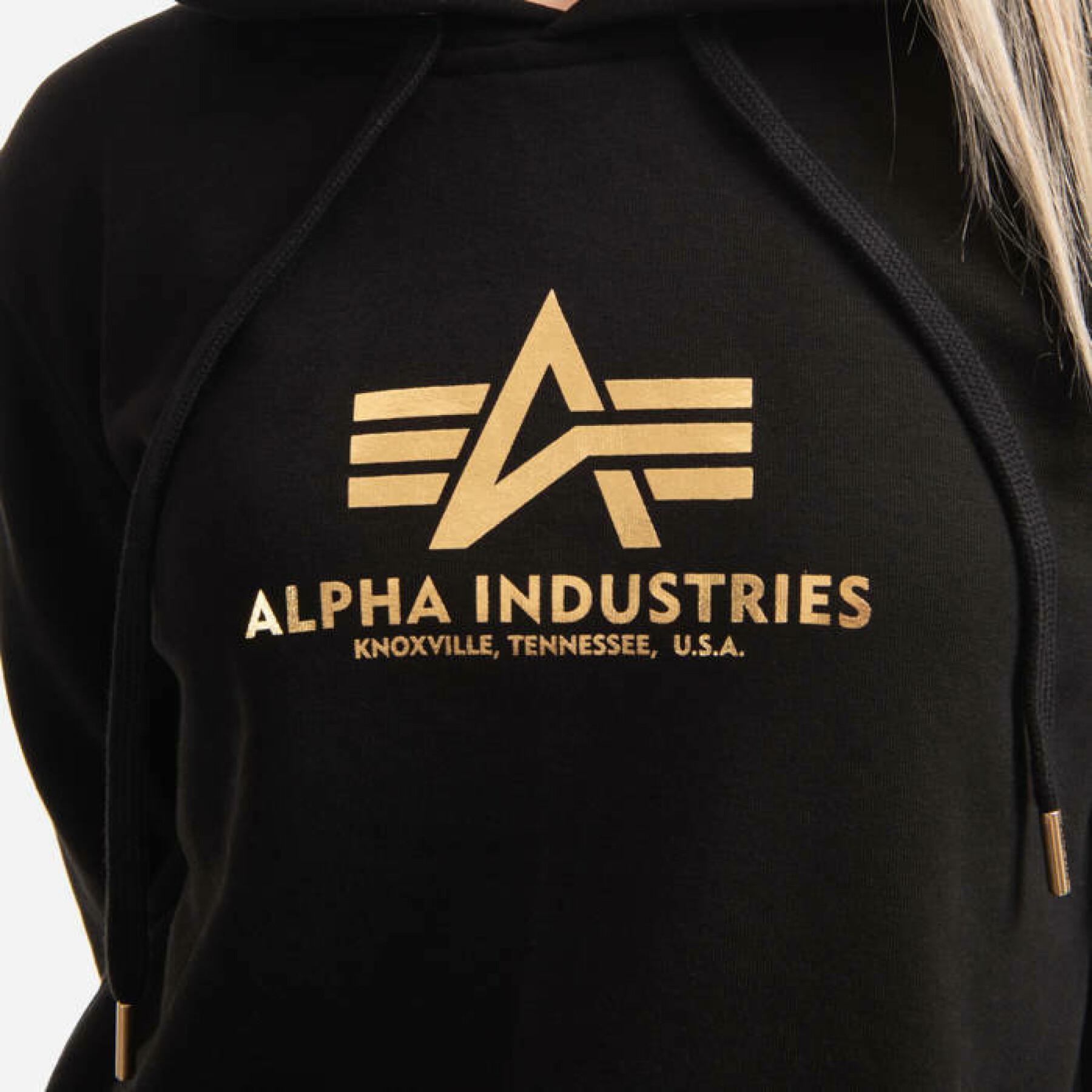 Capuz feminino Alpha Industries New Basic Foil Print