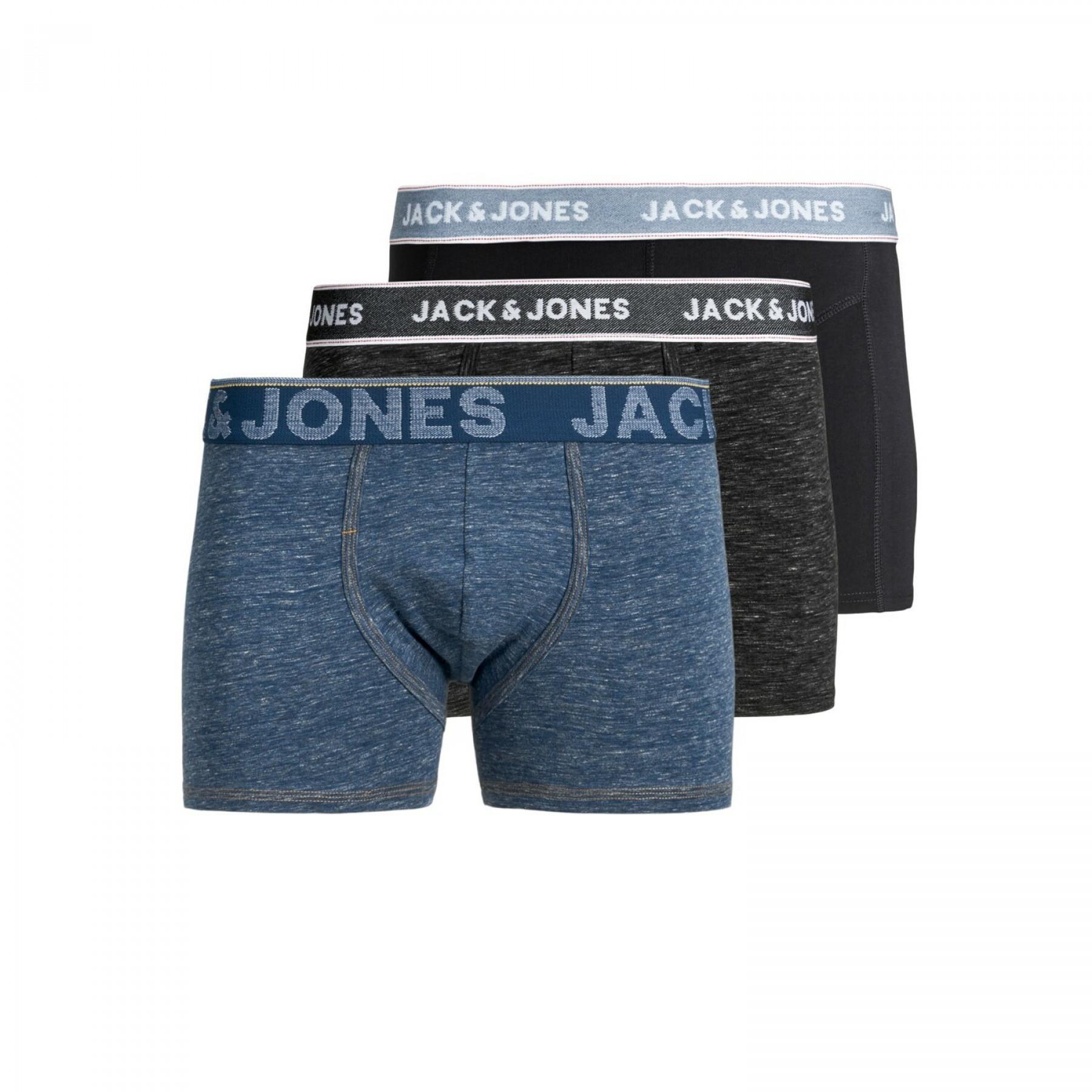 Conjunto de 3 calções de boxer Jack & Jones Jacdenim