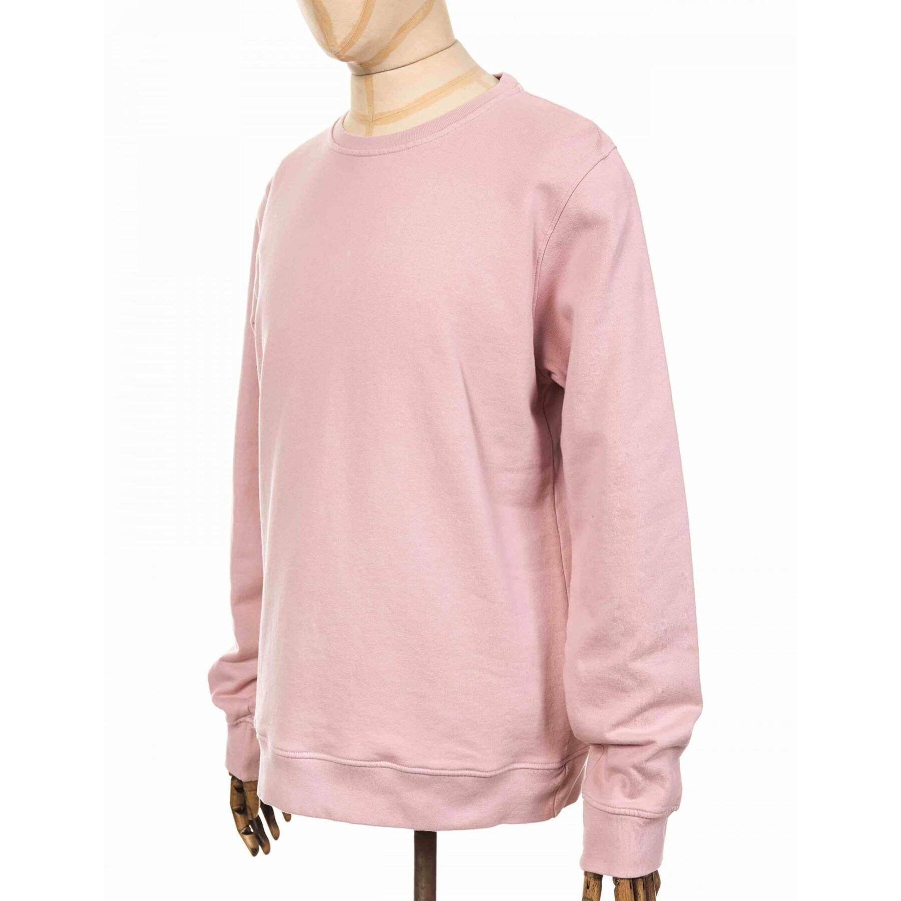 Sweatshirt pescoço redondo Colorful Standard Classic Organic faded pink