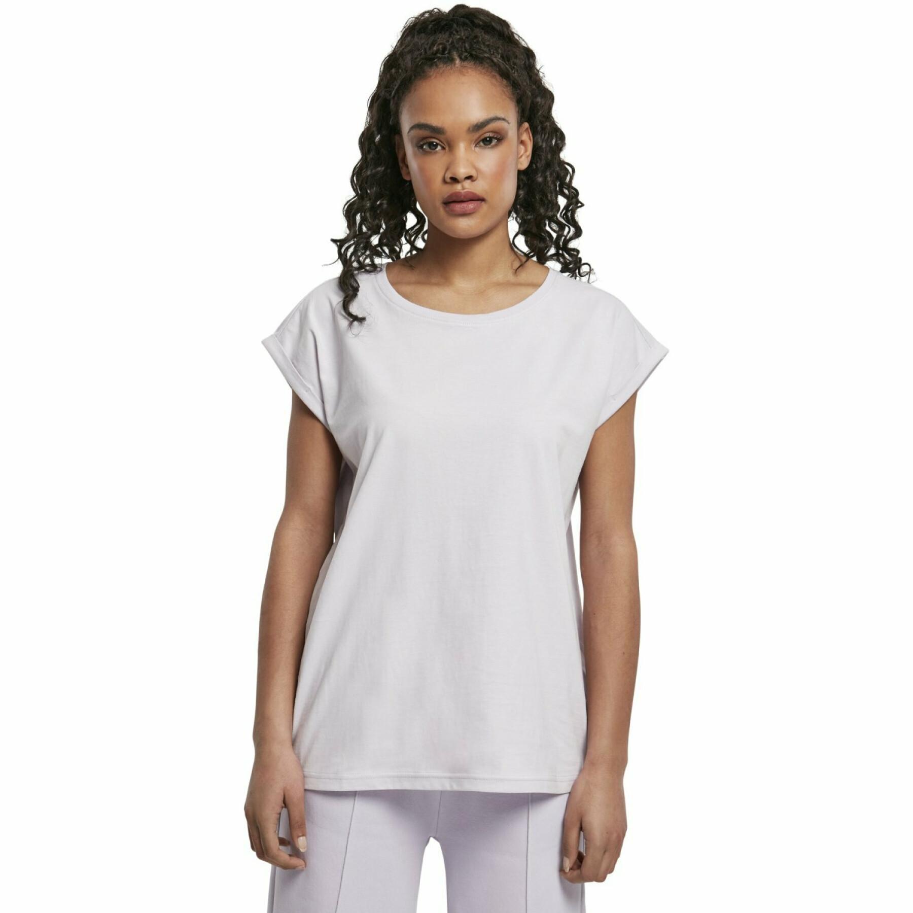 T-shirt mulher Urban Classics organic extended shoulder-tamanhos grandes