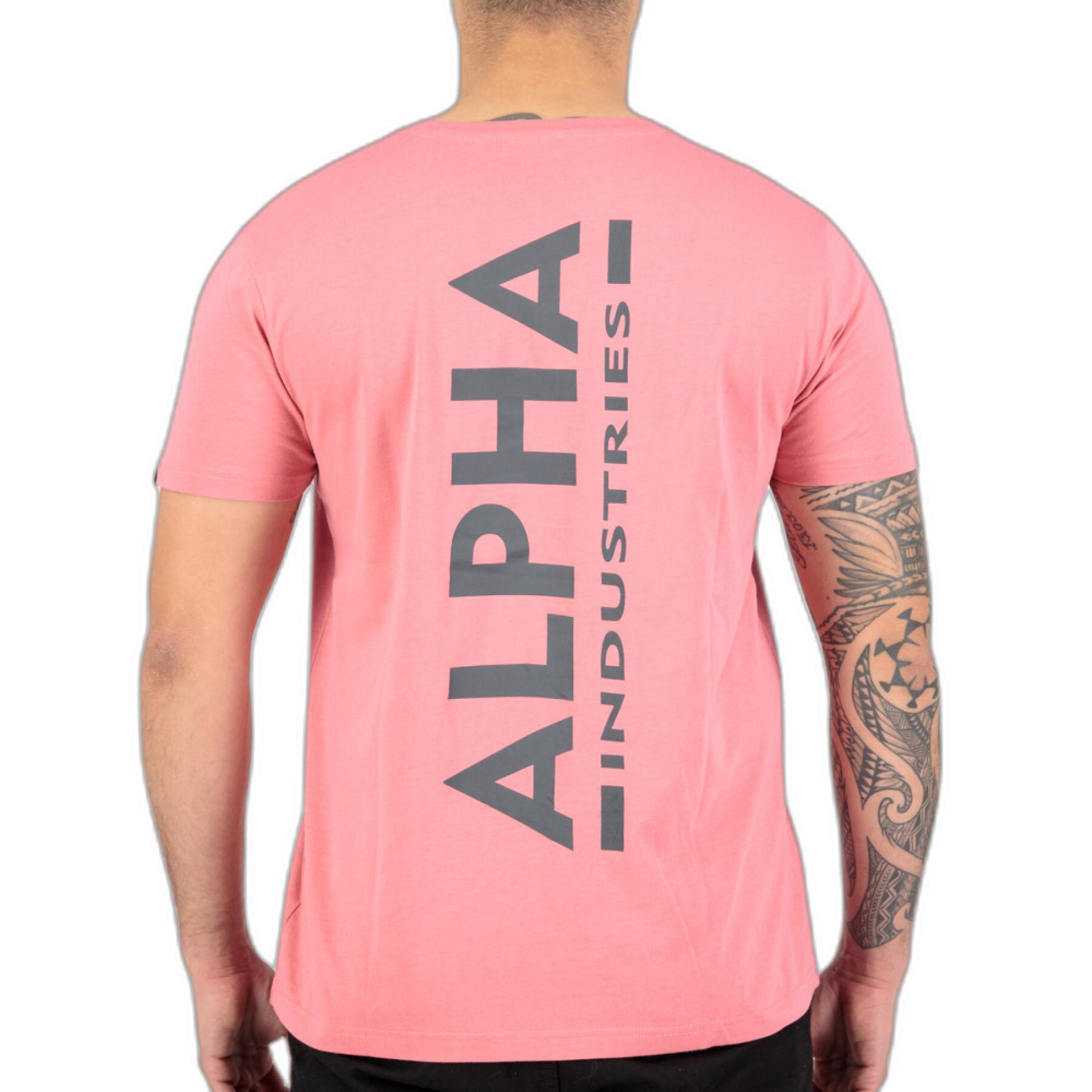T-shirt impressa no verso Alpha Industries