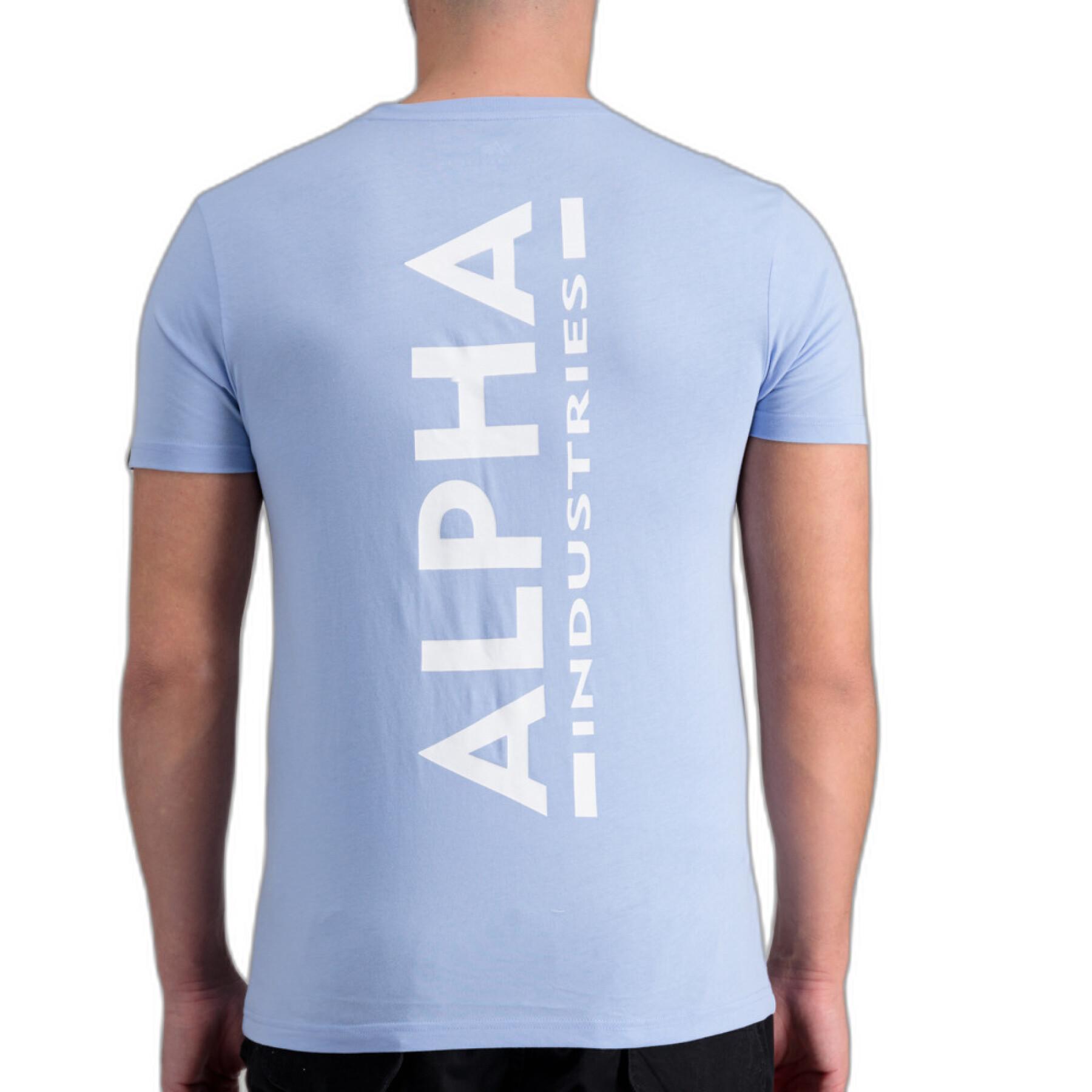 T-shirt impressa no verso Alpha Industries