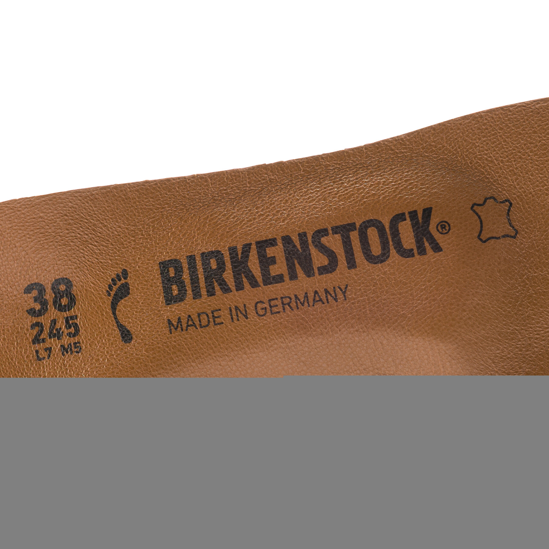Solas estreitas Birkenstock Comfort Toeless Natural Leather