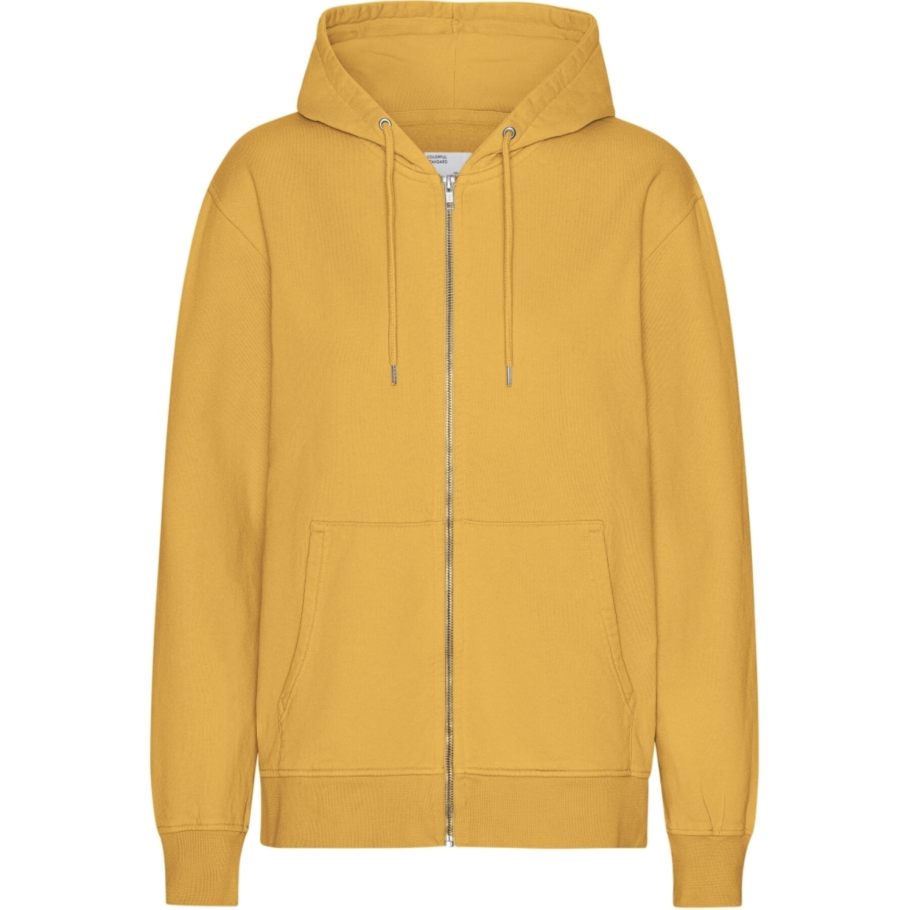 Sweatshirt com capuz e fecho de correr Colorful Standard Classic Organic Burned Yellow