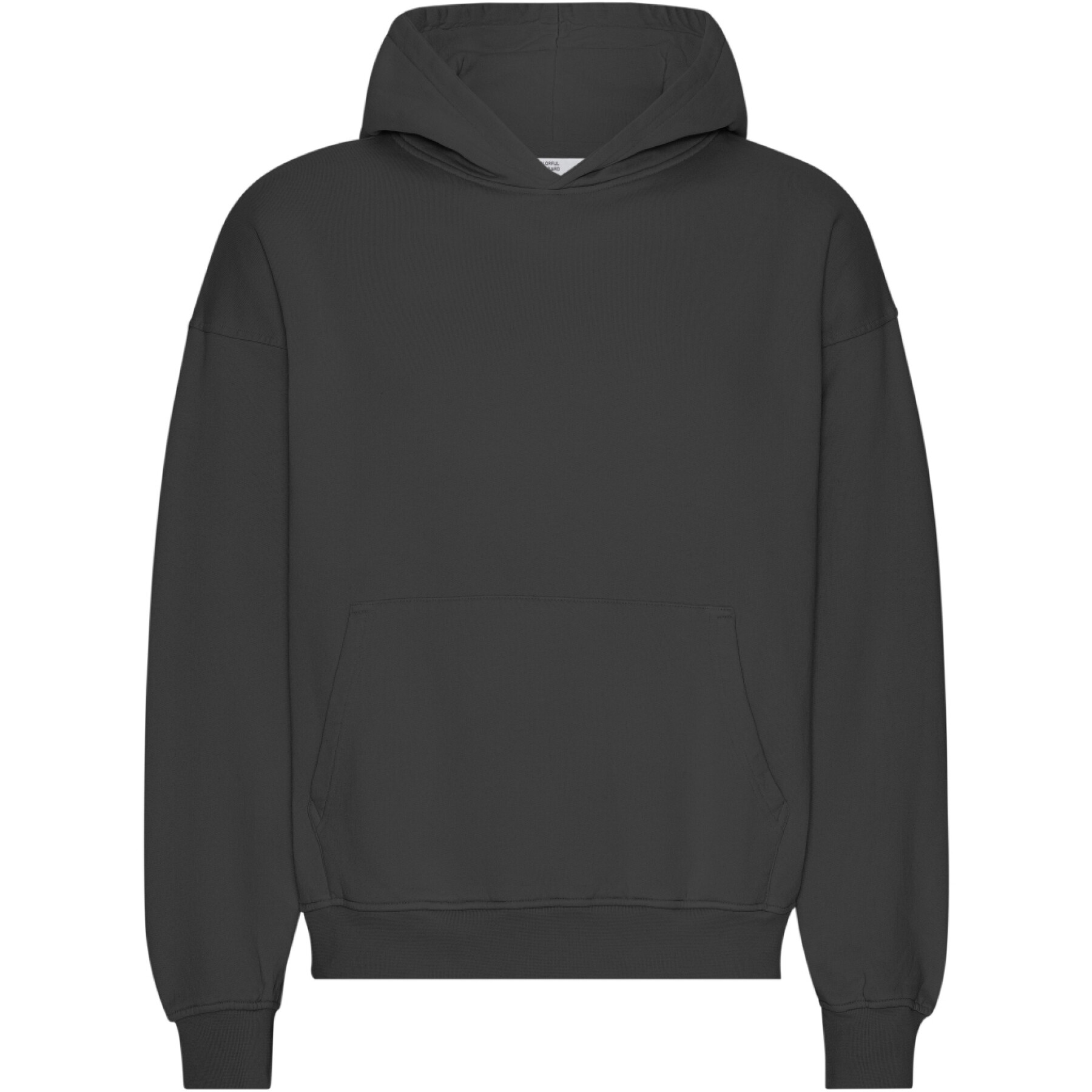 Sweatshirt com capuz de grandes dimensões Colorful Standard Organic Deep Black