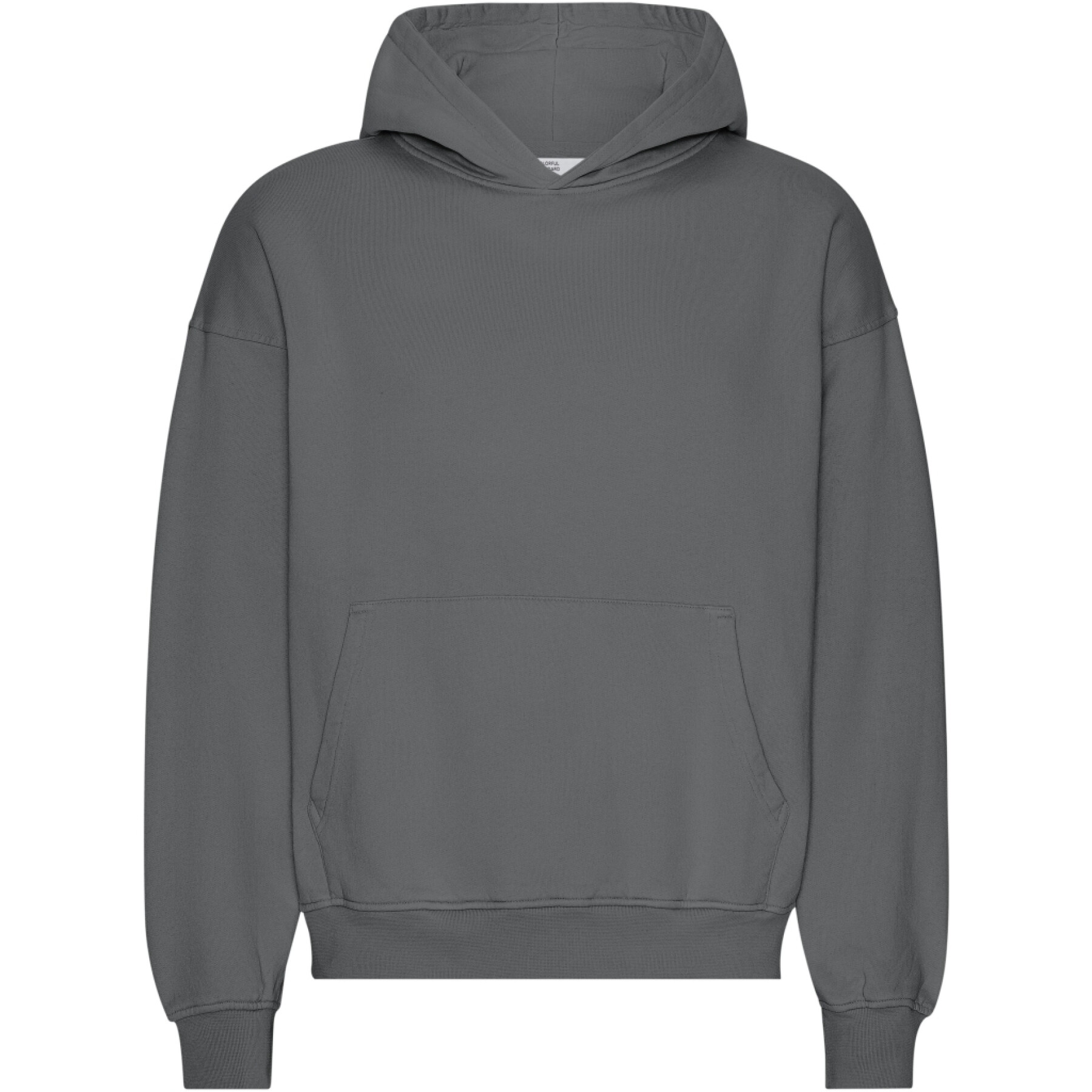 Sweatshirt com capuz de grandes dimensões Colorful Standard Organic Lava Grey