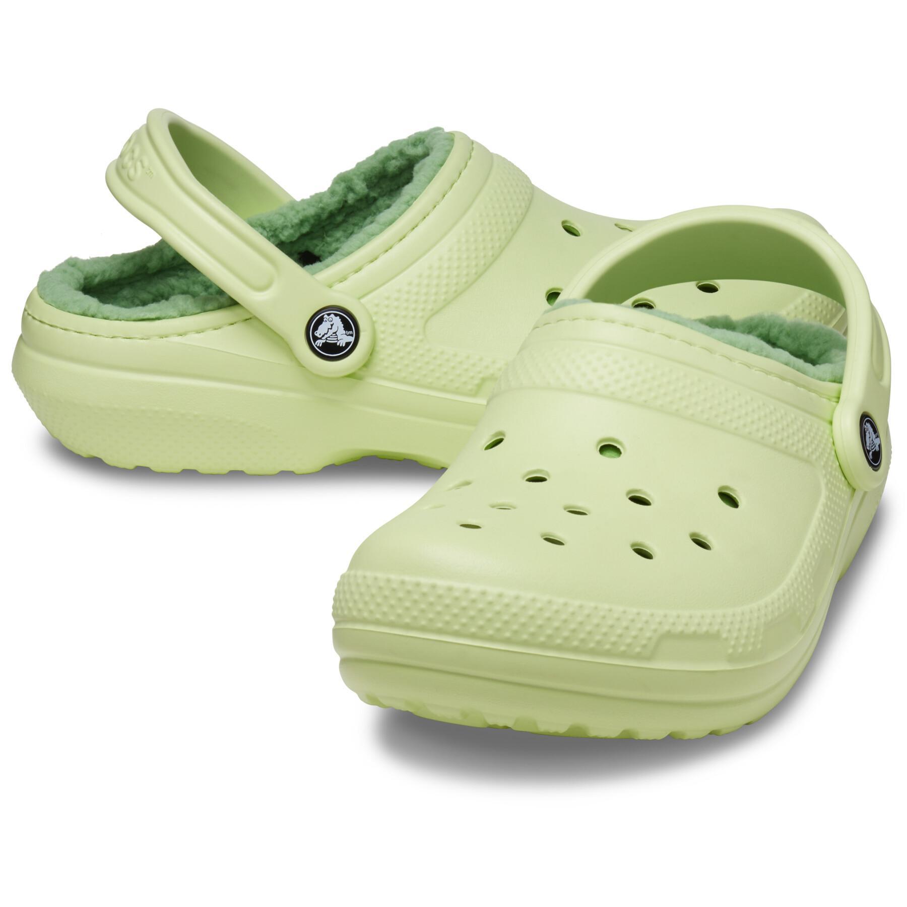 Tamancos Crocs Classic Fuzz-Lined