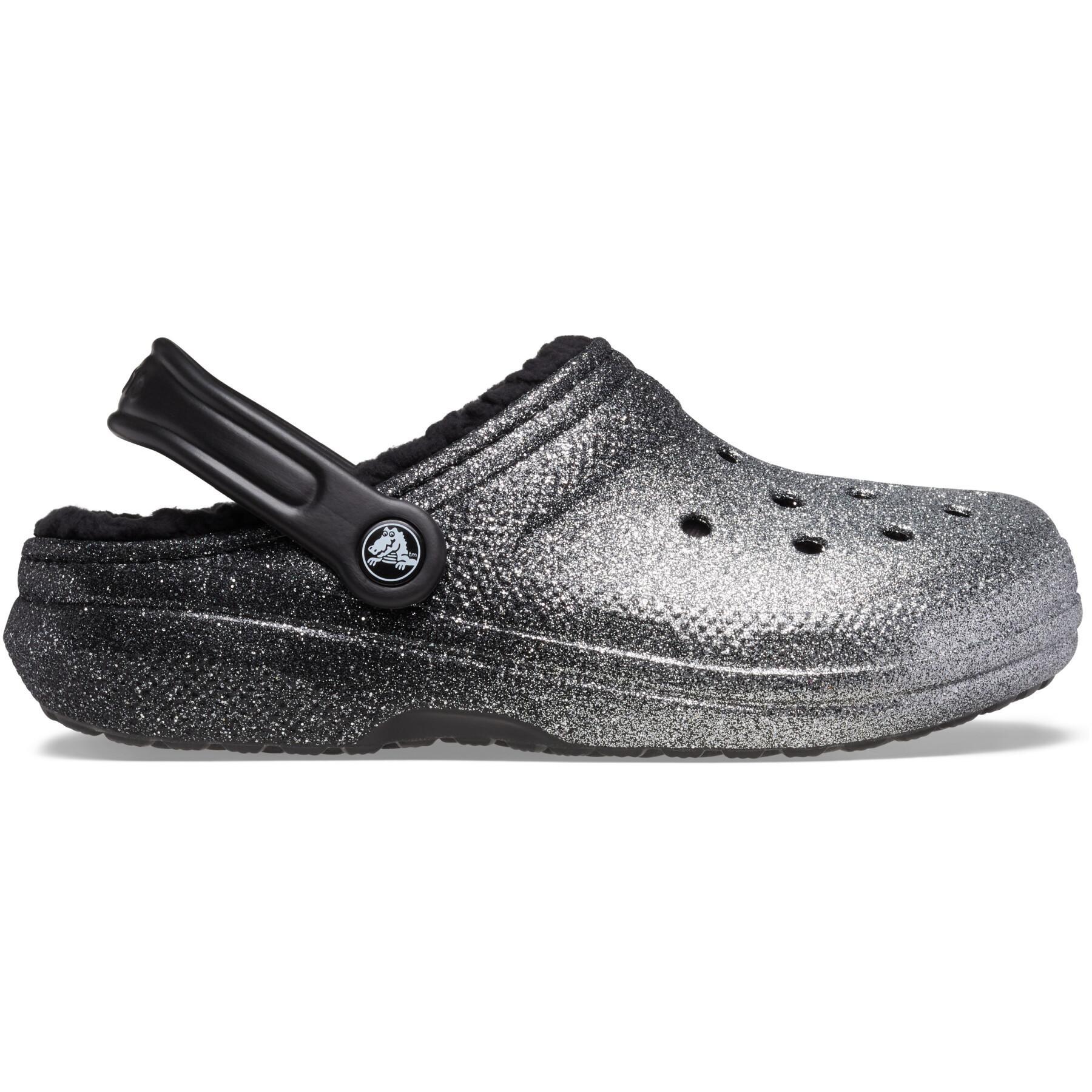 Tamancos Crocs Classic Glitter Lined Clog