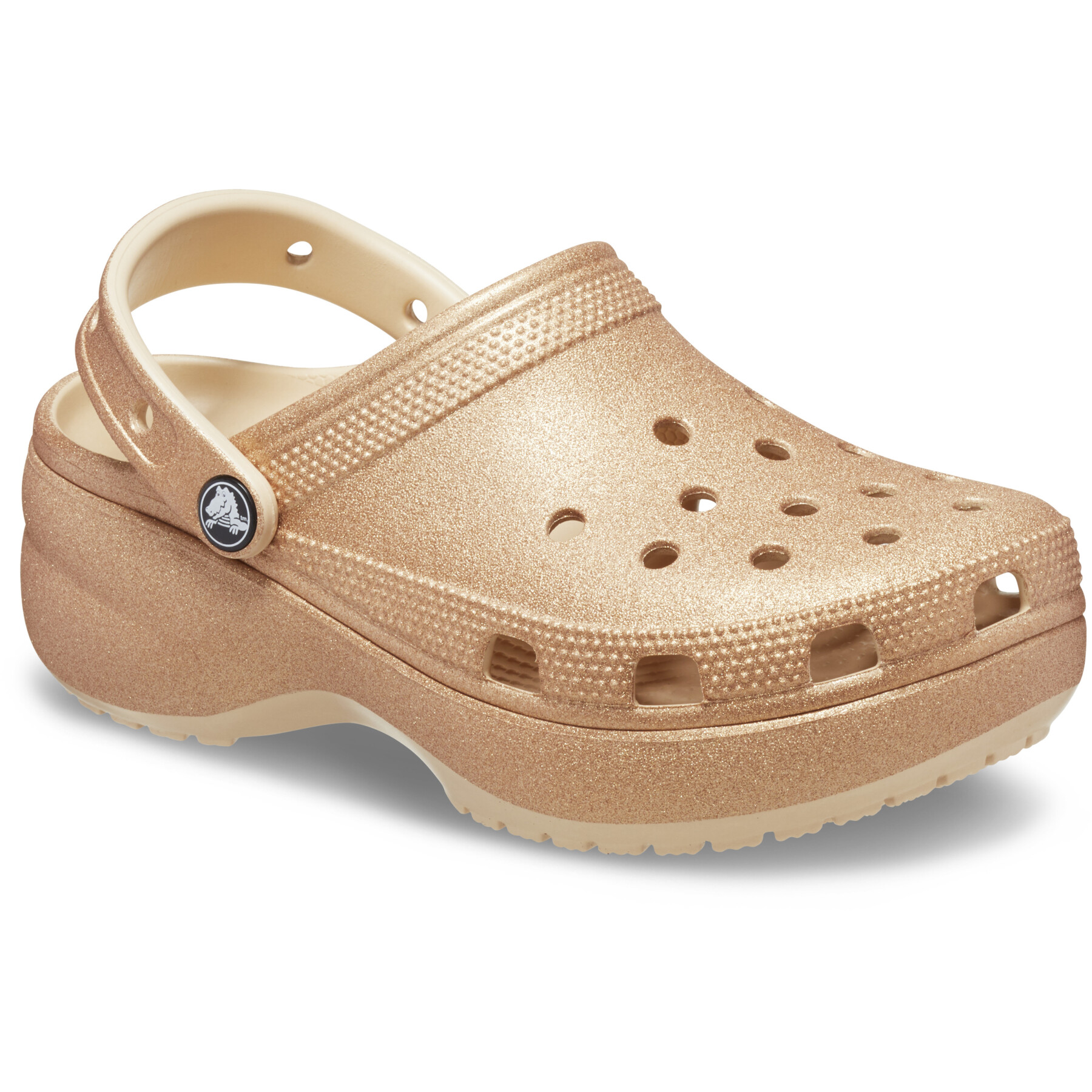 Tamancos para mulheres Crocs Classic Platform Glitter