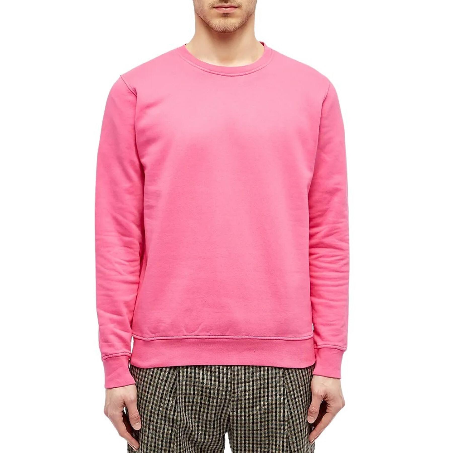 Sweatshirt pescoço redondo Colorful Standard Classic Organic bubblegum pink