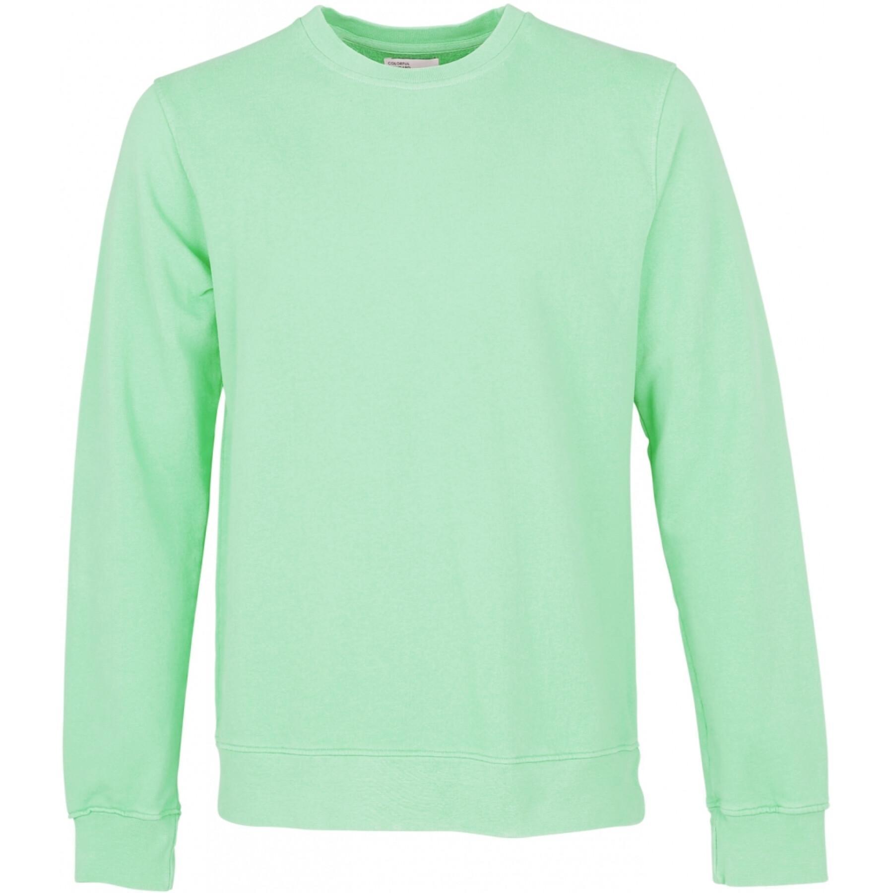 Sweatshirt pescoço redondo Colorful Standard Classic Organic faded mint