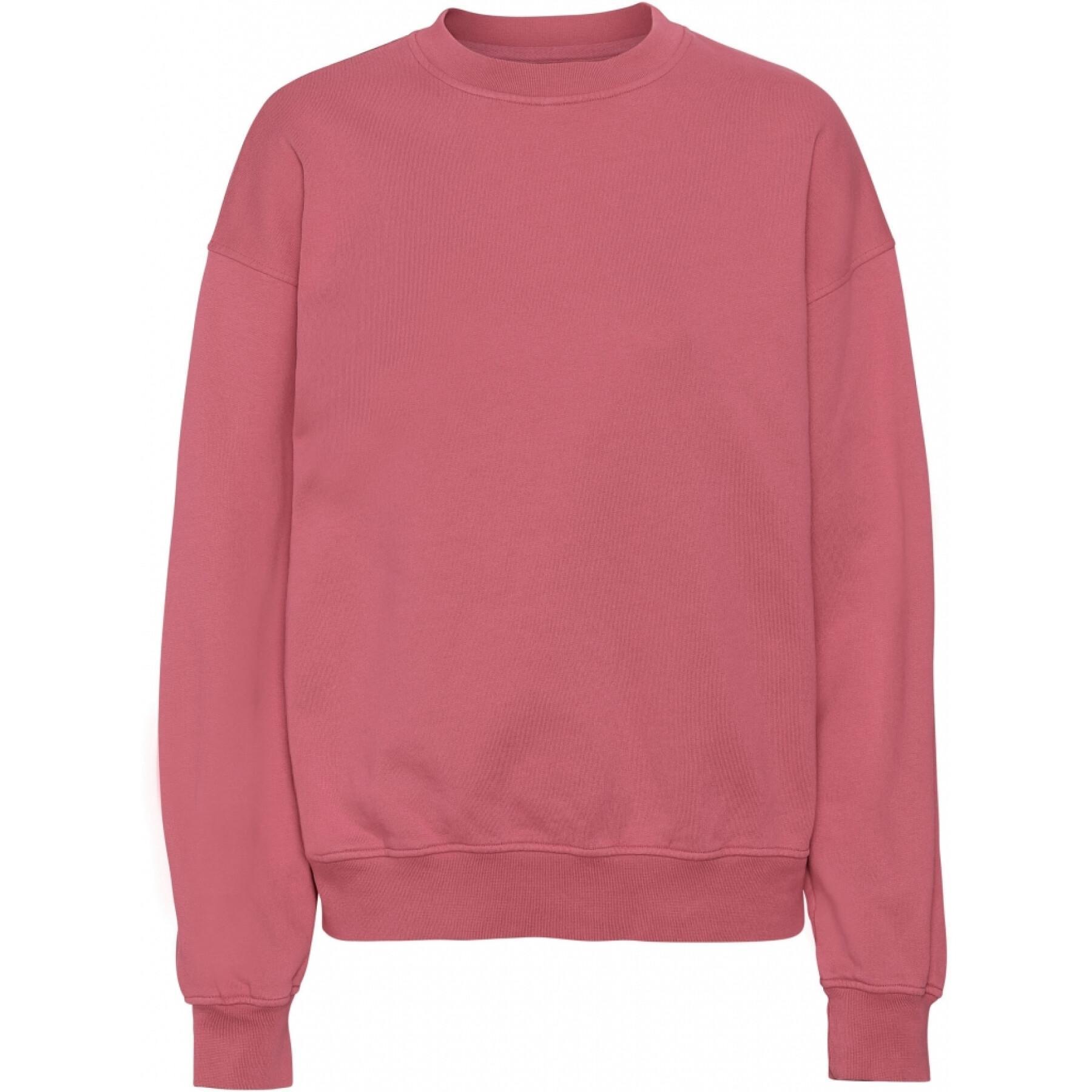 Sweatshirt pescoço redondo Colorful Standard Organic oversized raspberry pink