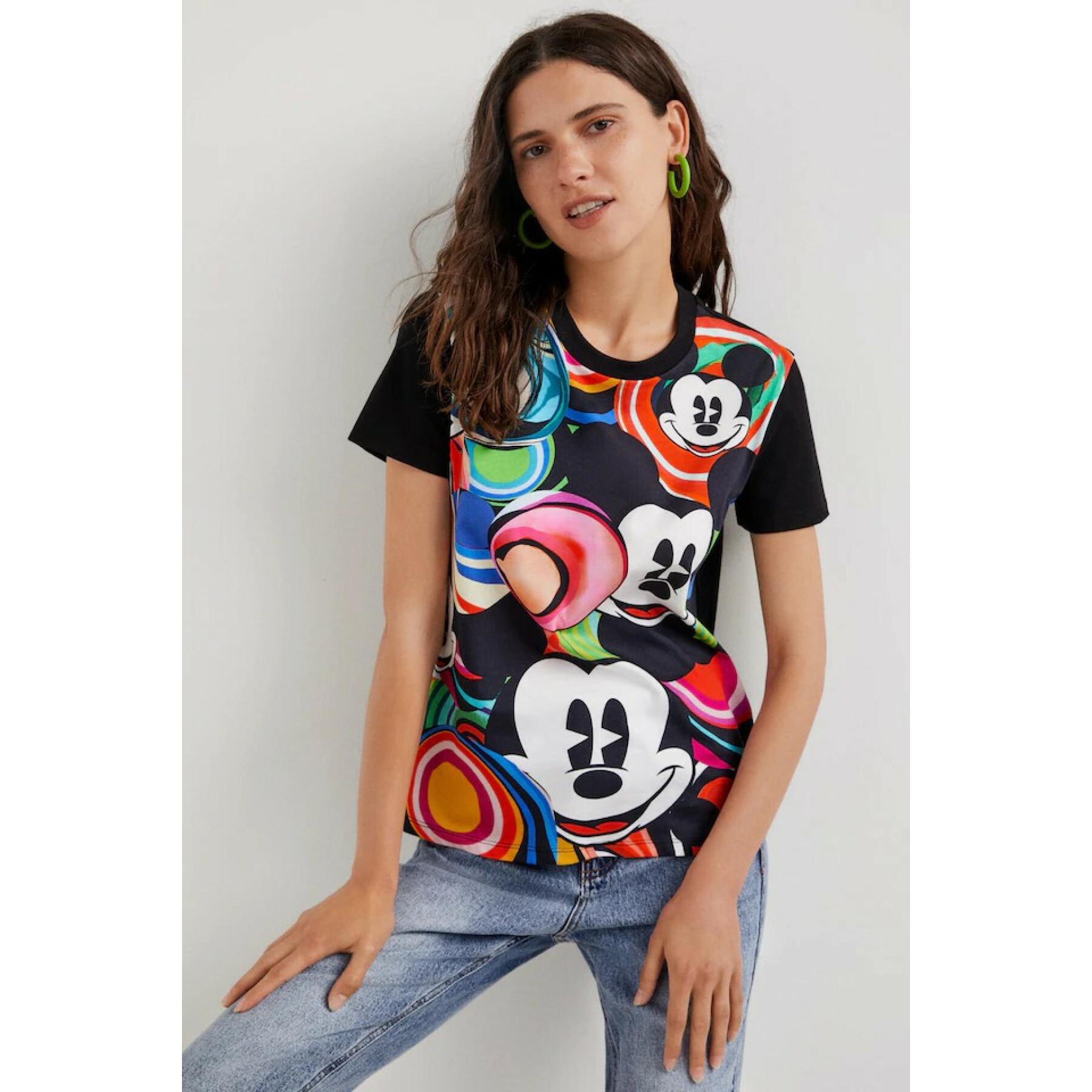 Camiseta feminina Desigual Mickey Marbles