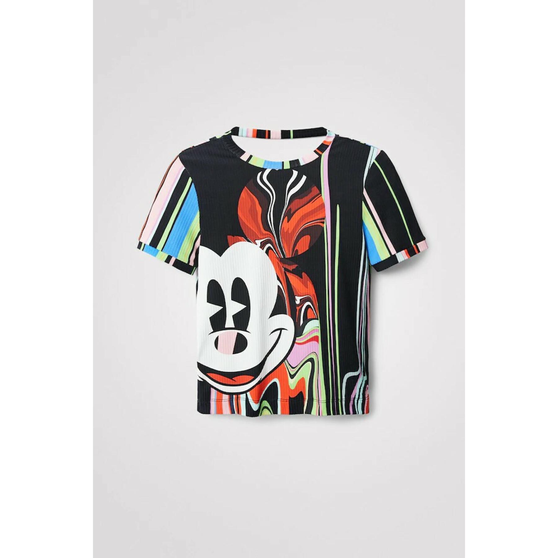 Camiseta feminina Desigual Mickey Psychodelic