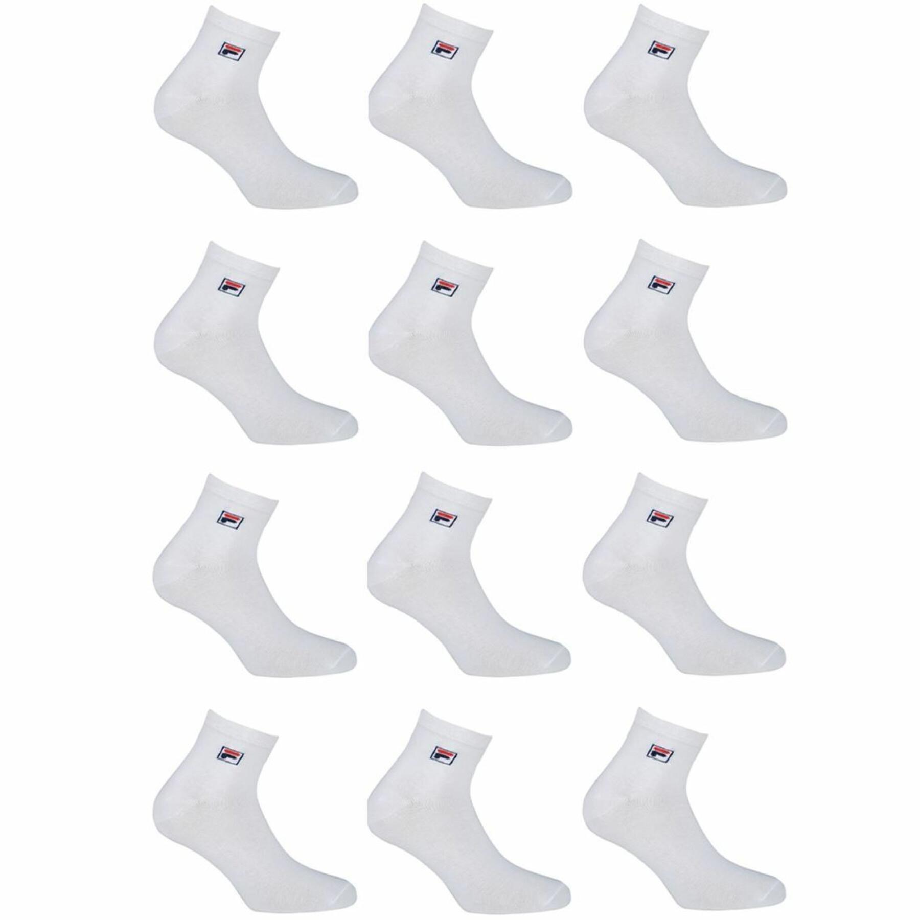 Pacote de 12 pares de meias Fila Lowcuts