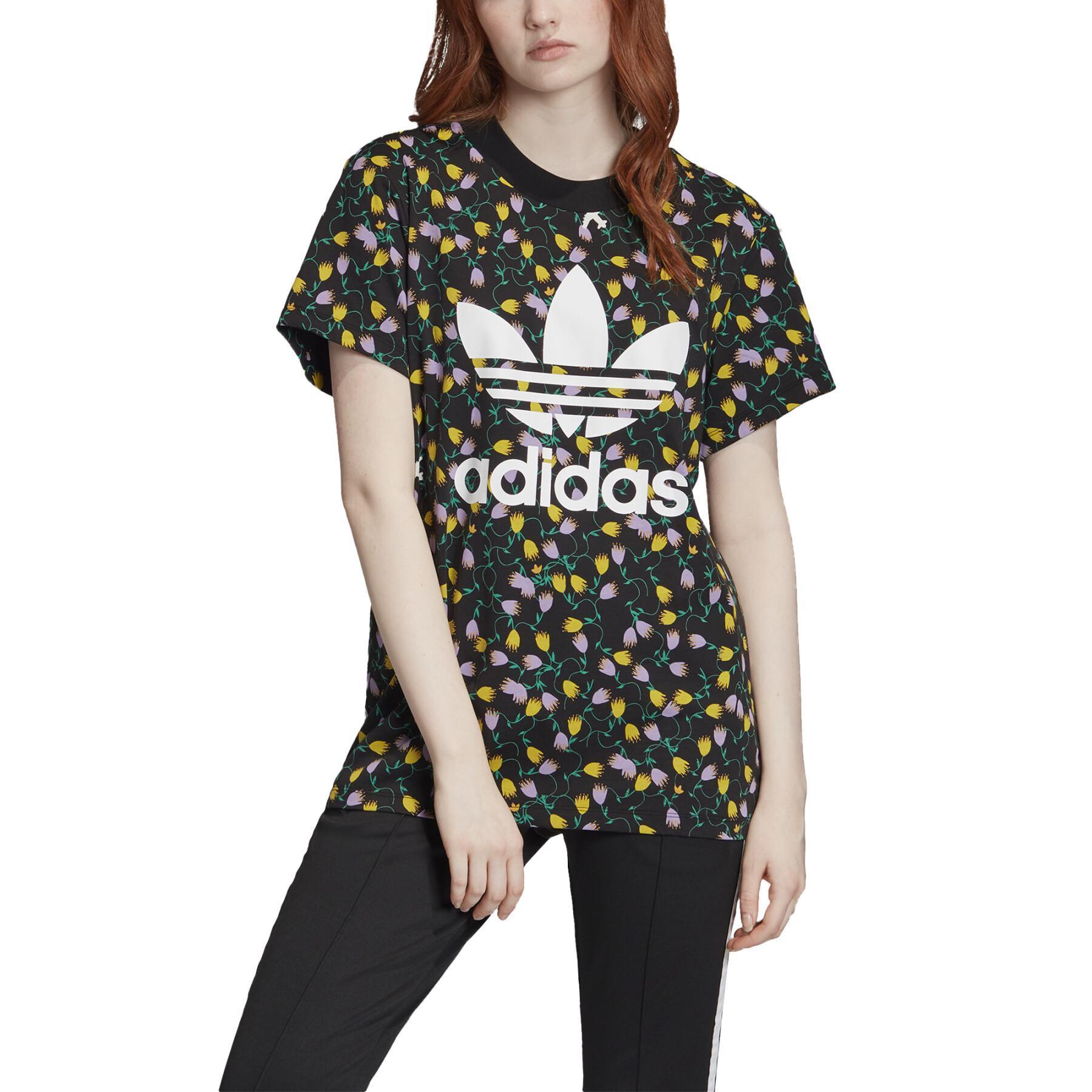 Camiseta feminina adidas Originals Allover Print