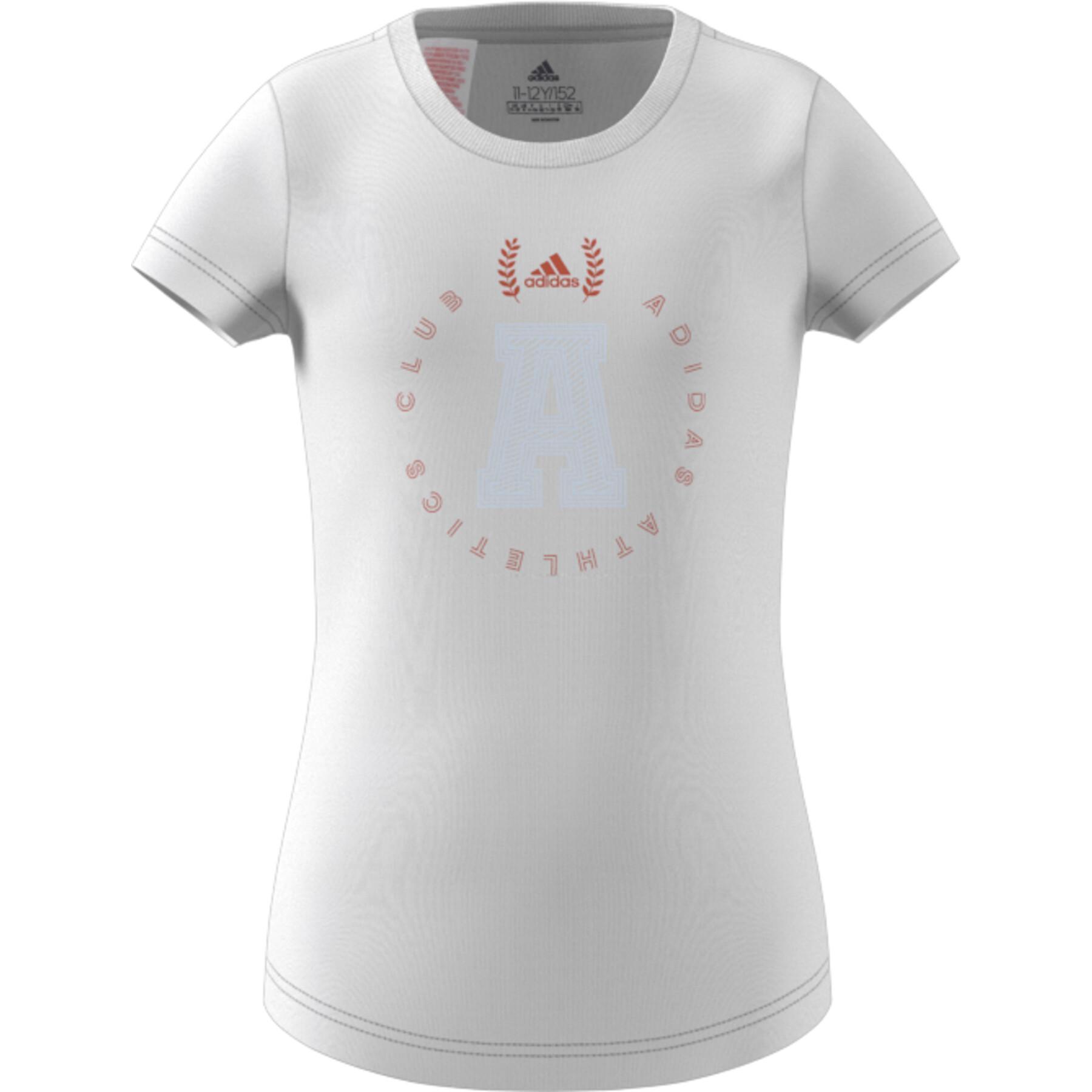 T-shirt de rapariga adidas Athletics Club Graphics