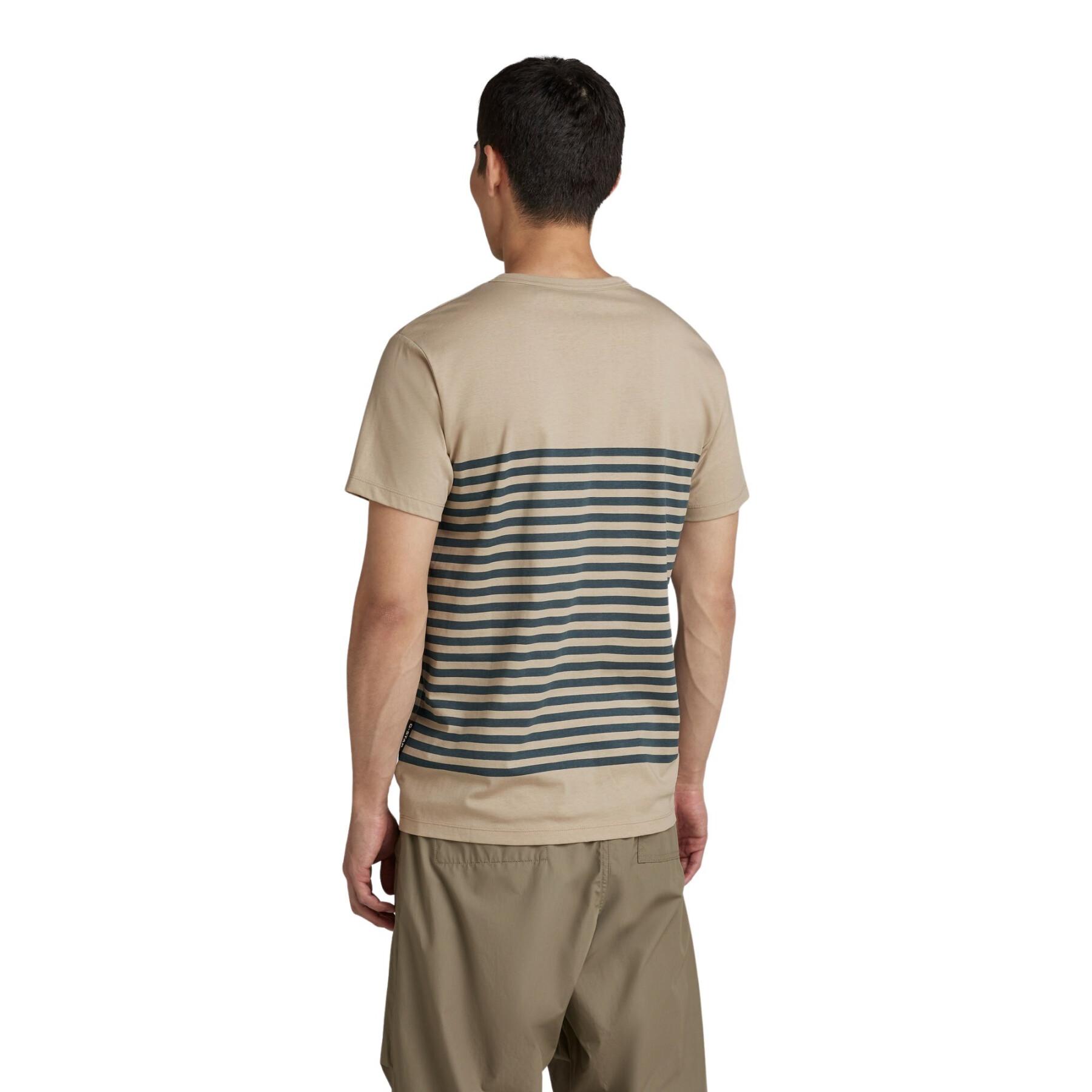 T-shirt G-Star Placed Stripe Graphic