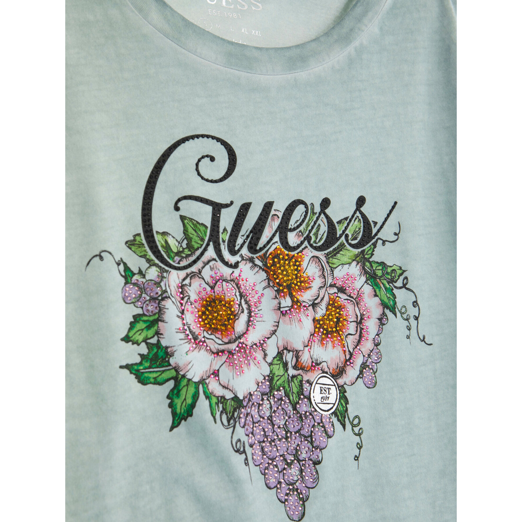 T-shirt de mulher Guess Grape Vine Logo