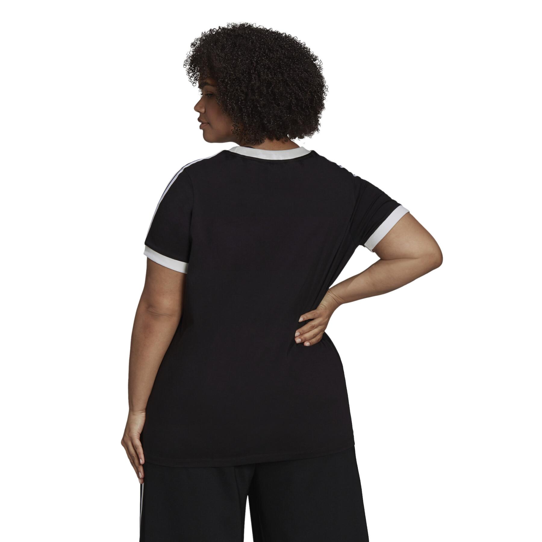 T-shirt mulher adidas Originals Adicolor s 3-Stripes (tamanhos grandes)