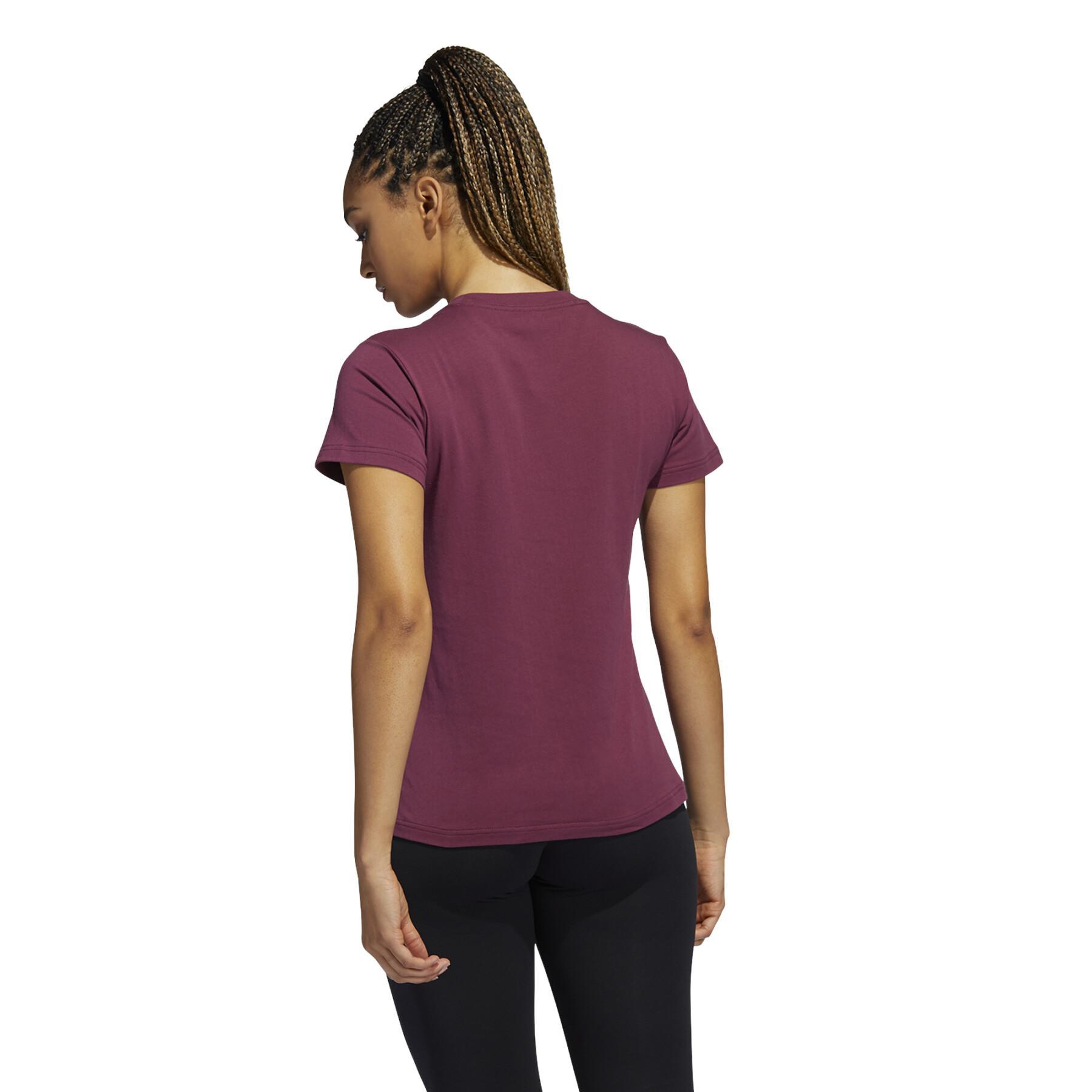 T-shirt curta mulher adidas Holiday Graphic Sleeve