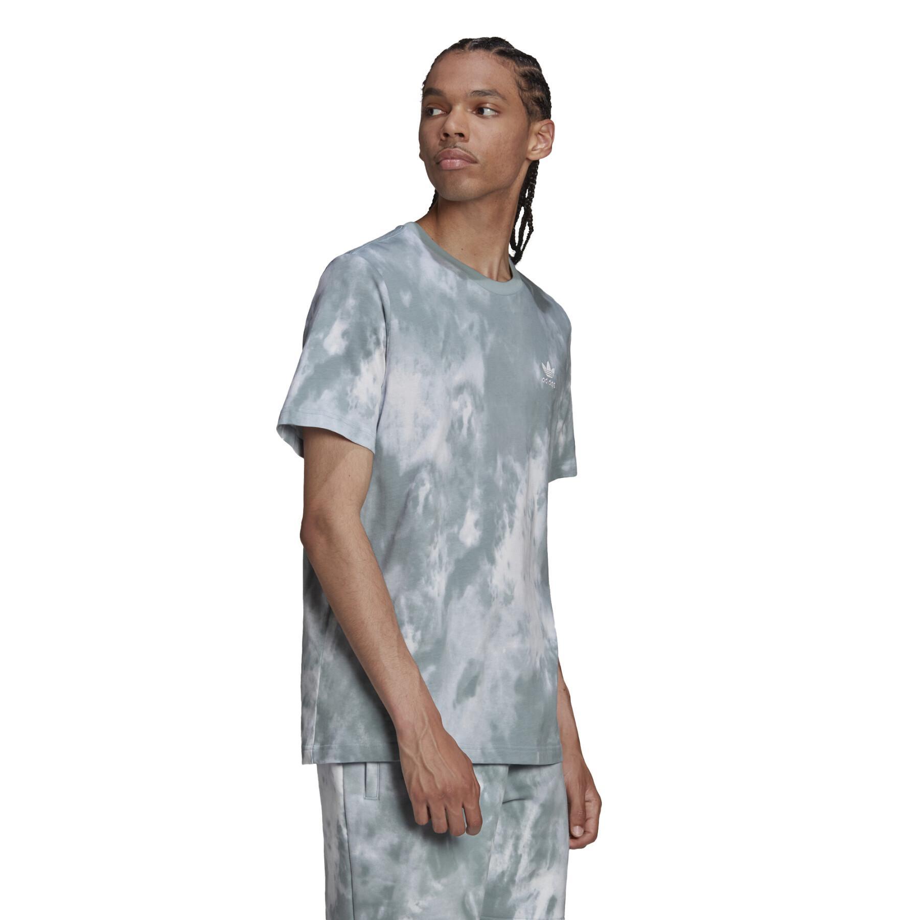 T-shirt de manga curta adidas Originals Adicolor Essentials Trefoil Tie-Dyed