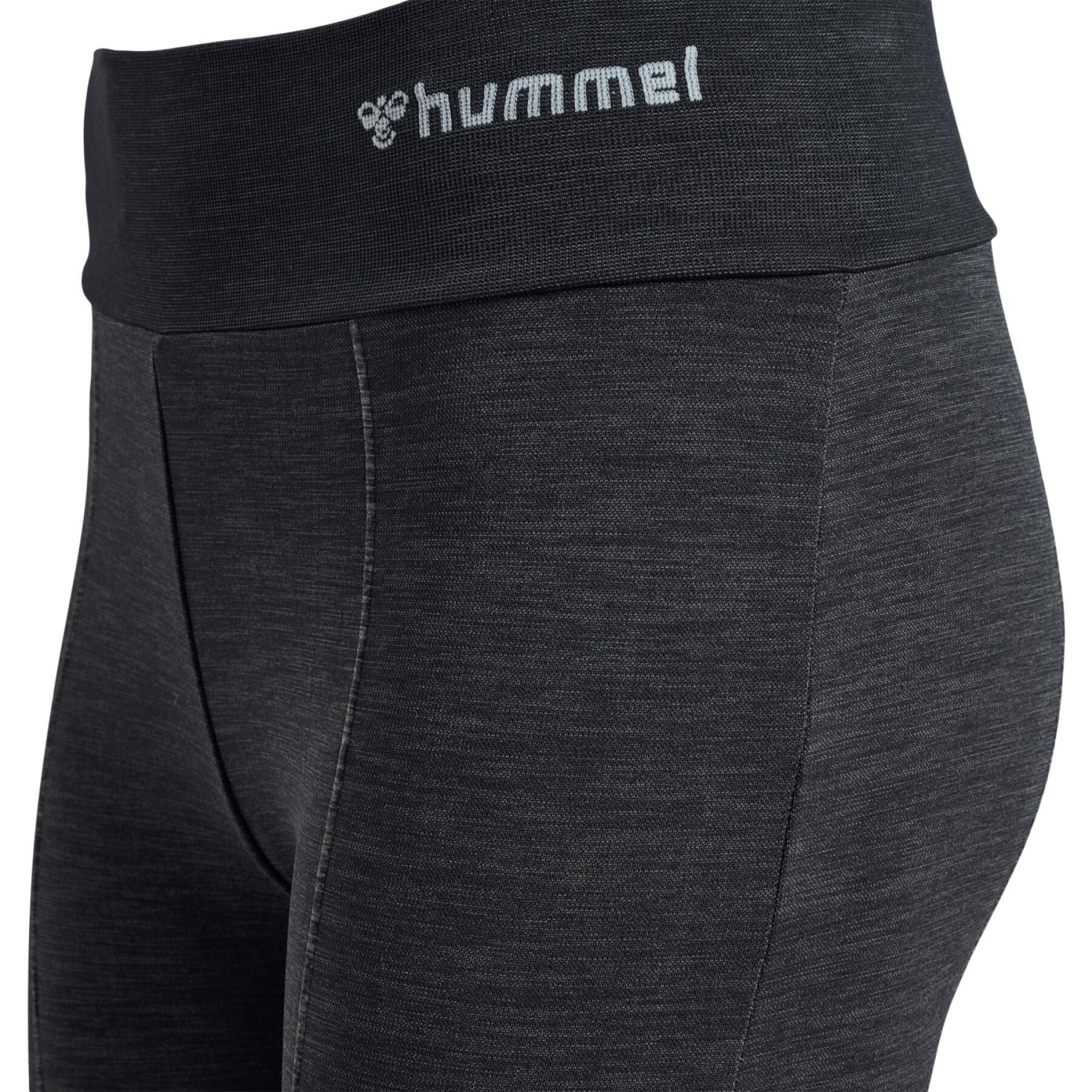 Pernas de legging queimadas de meia altura de mulheres Hummel MT Ivy