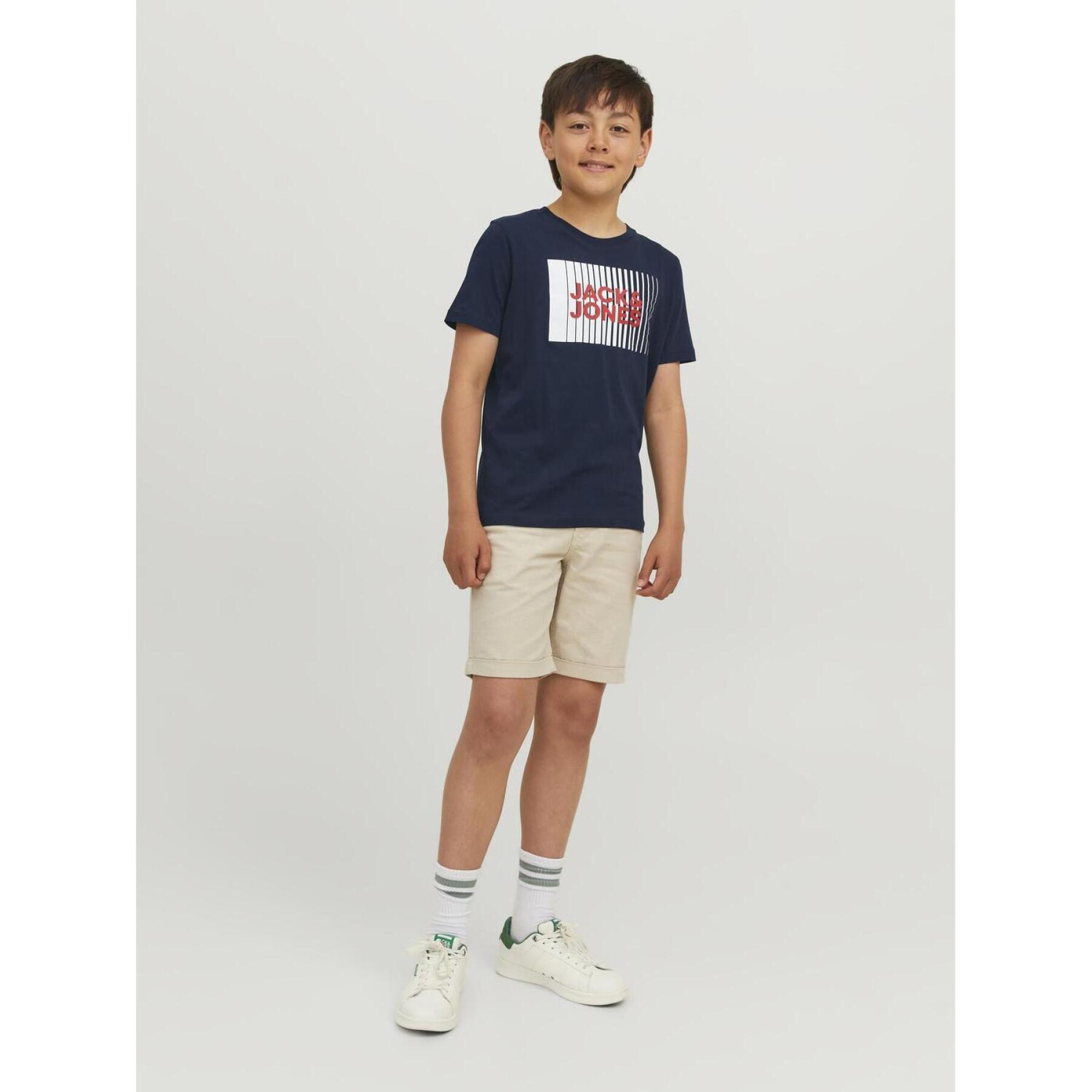 T-shirt criança pescoço redondo Jack & Jones Corp Logo Play