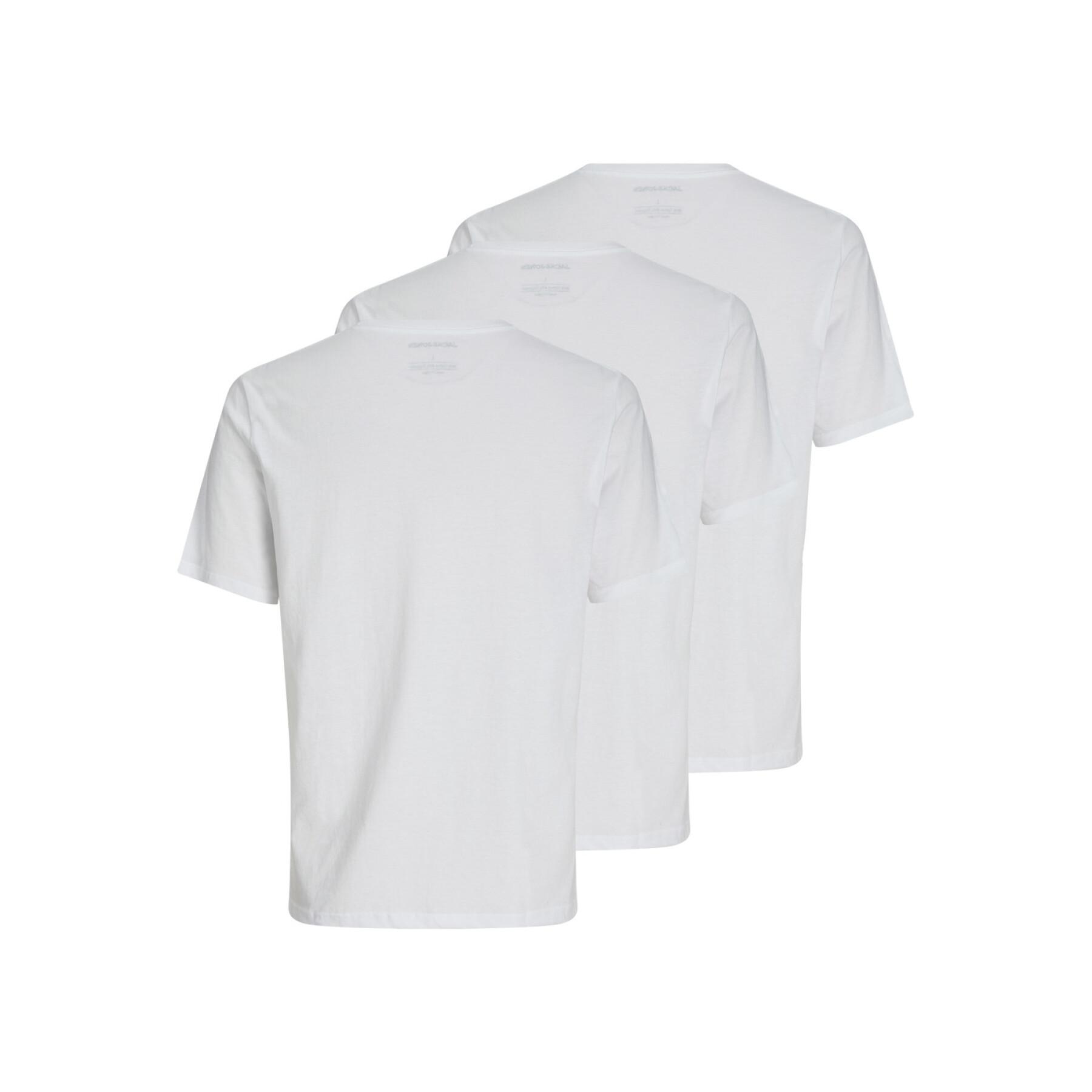 Conjunto de 3 t-shirts de gola redonda Jack & Jones Under