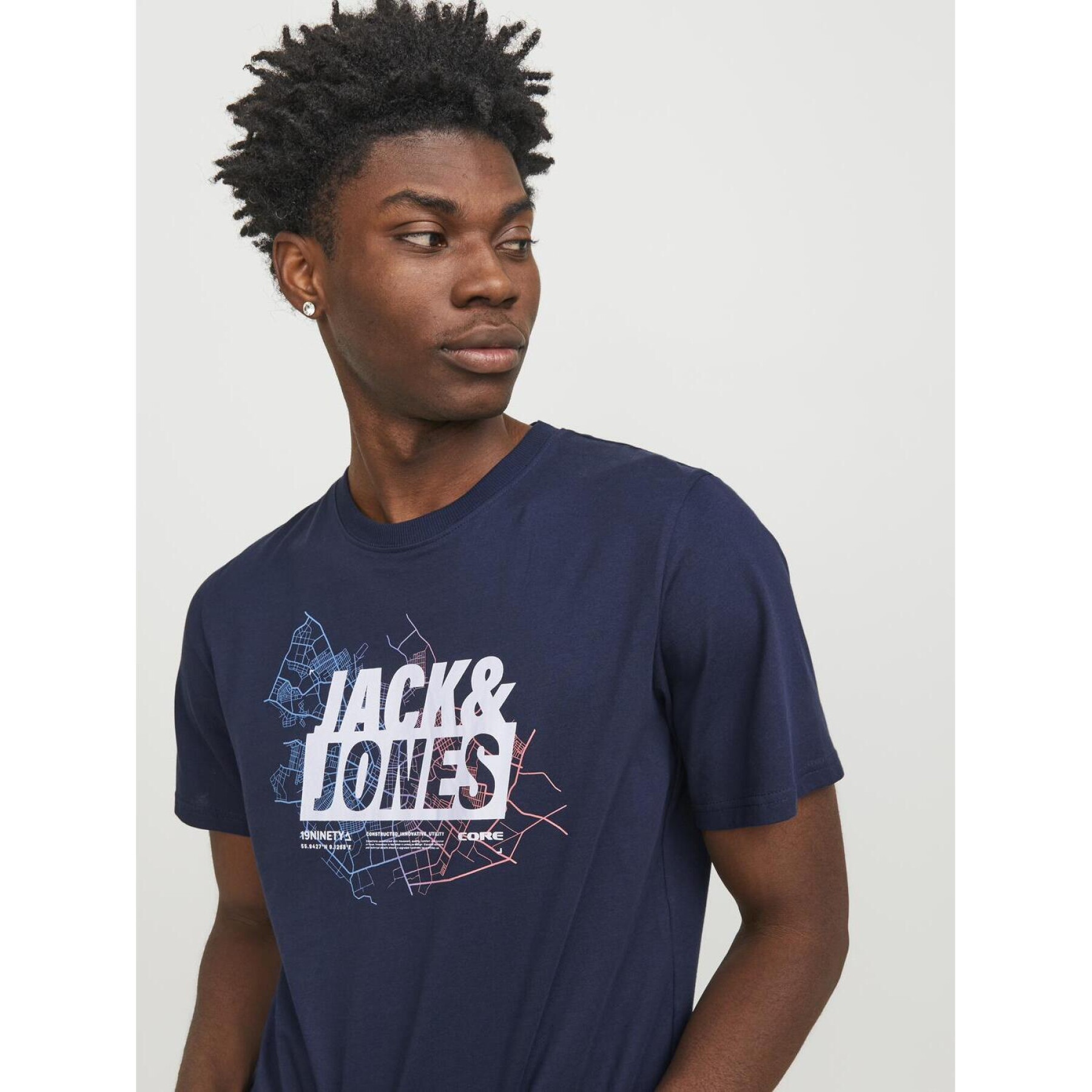 T-shirt Jack & Jones Map Logo