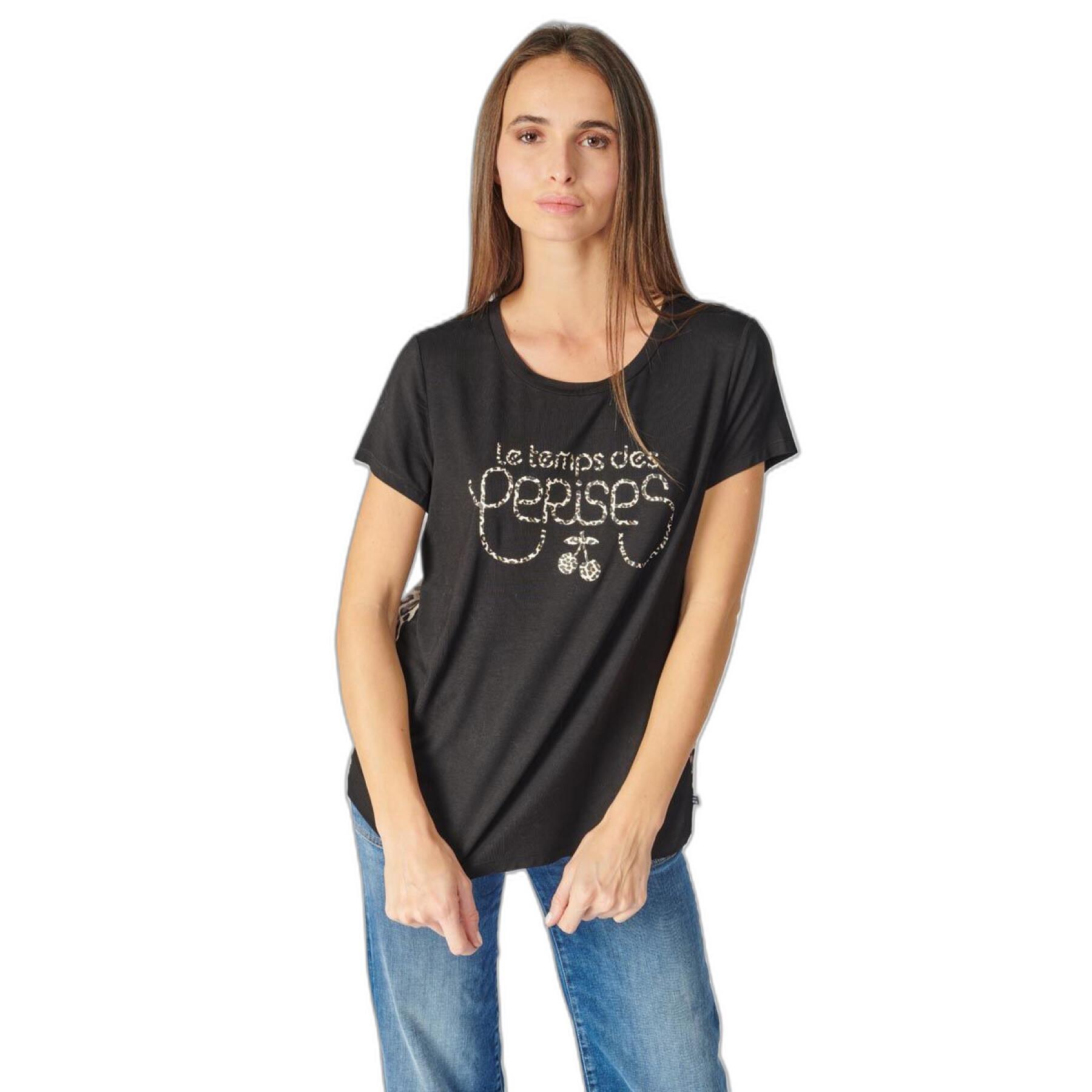 T-shirt bi-material feminina Le Temps des cerises Zephi