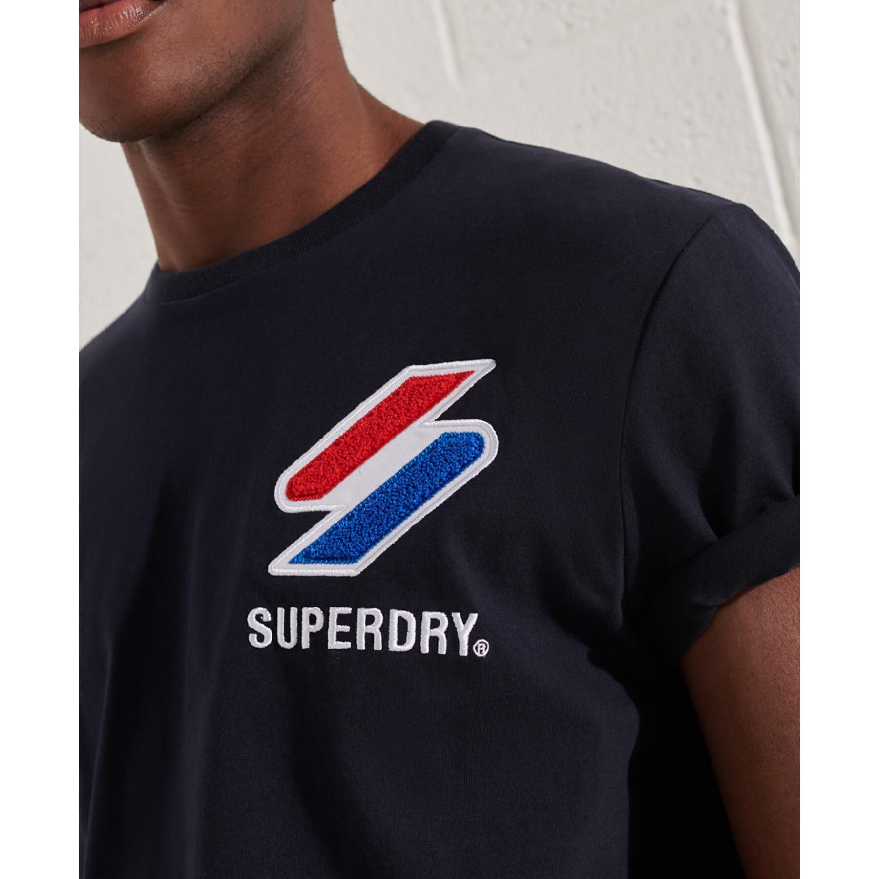 Camiseta de veludo chenille Superdry Sportstyle