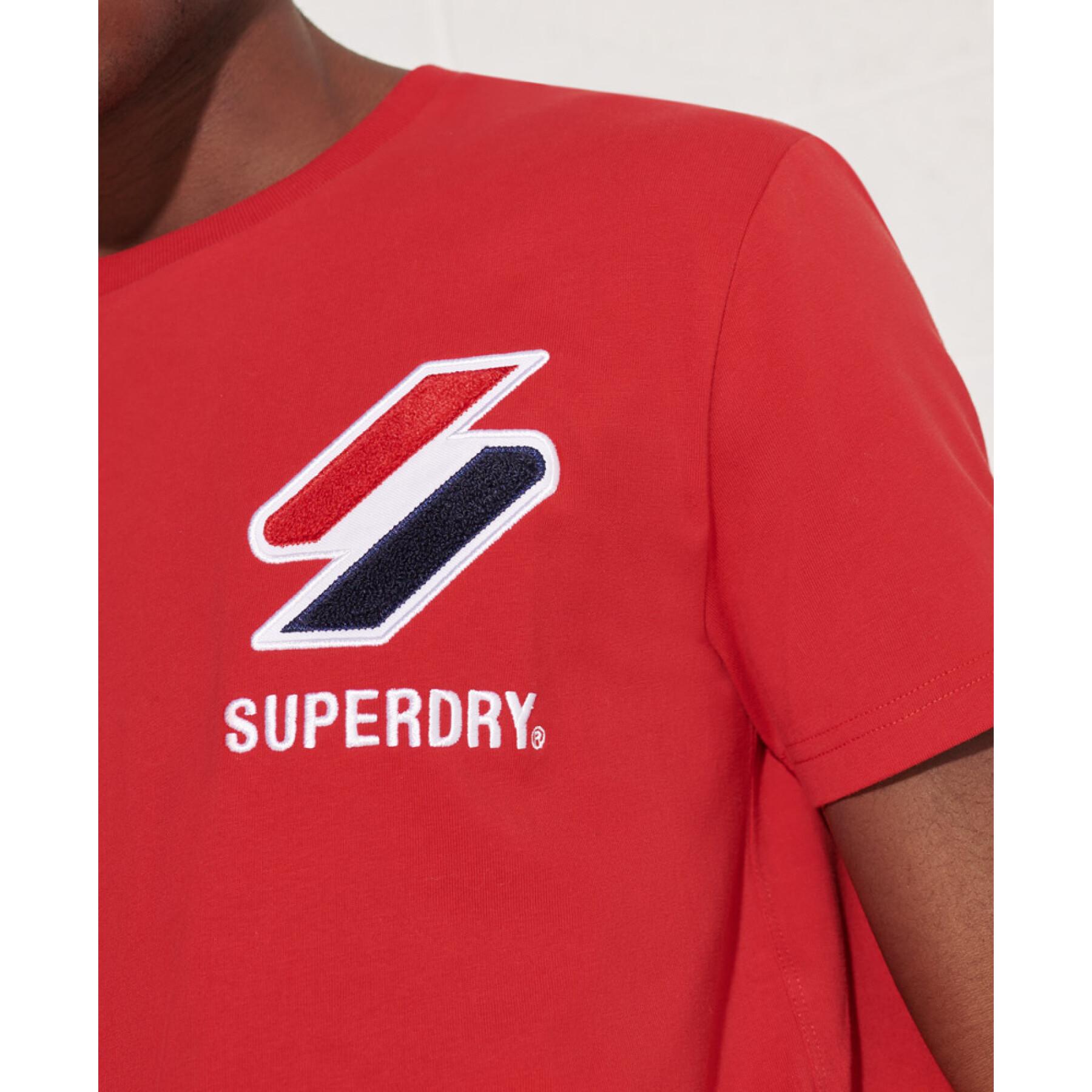 Camiseta de veludo chenille Superdry Sportstyle