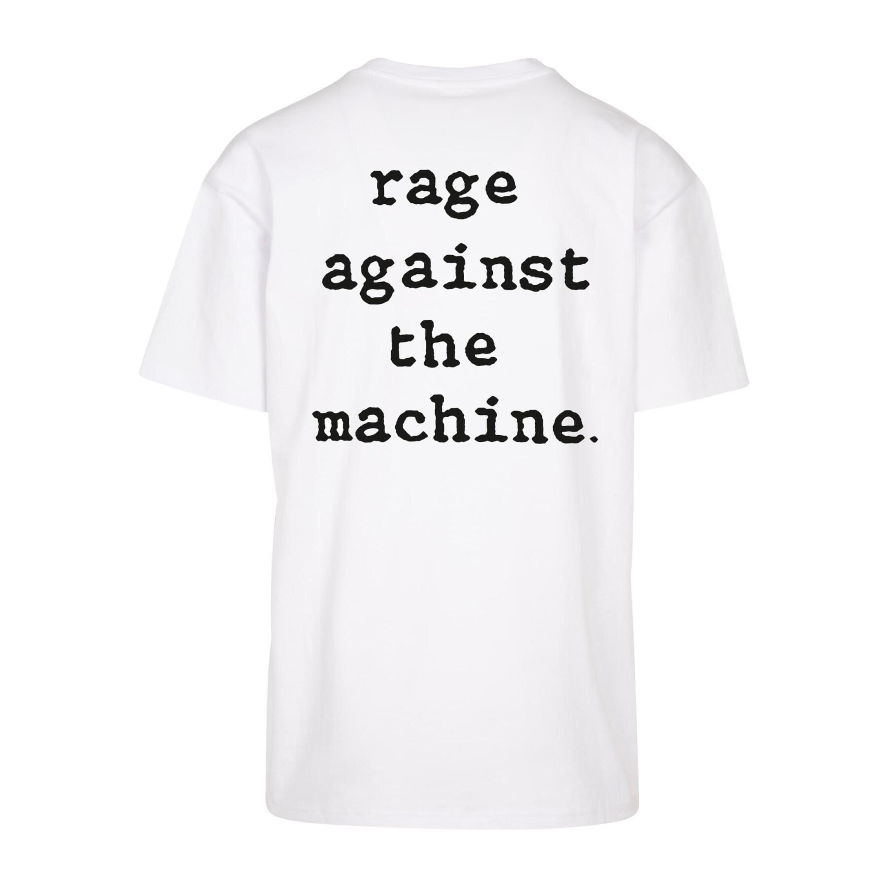 T-shirt de grandes dimensões tamanhos Mister Tee Rage Against the Machine