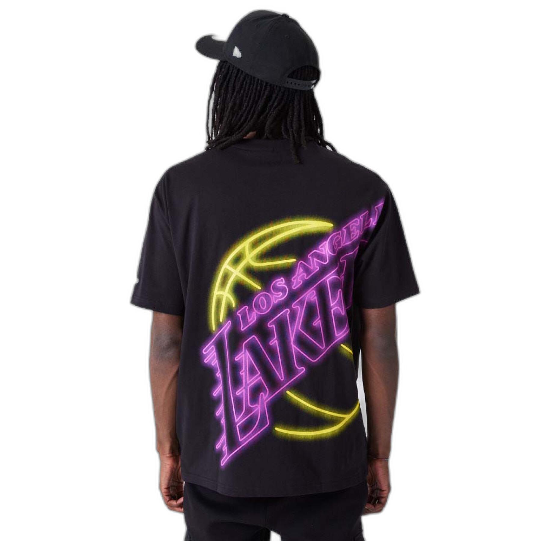 T-shirt sobredimensionada Los Angeles Lakers NBA BP Neon