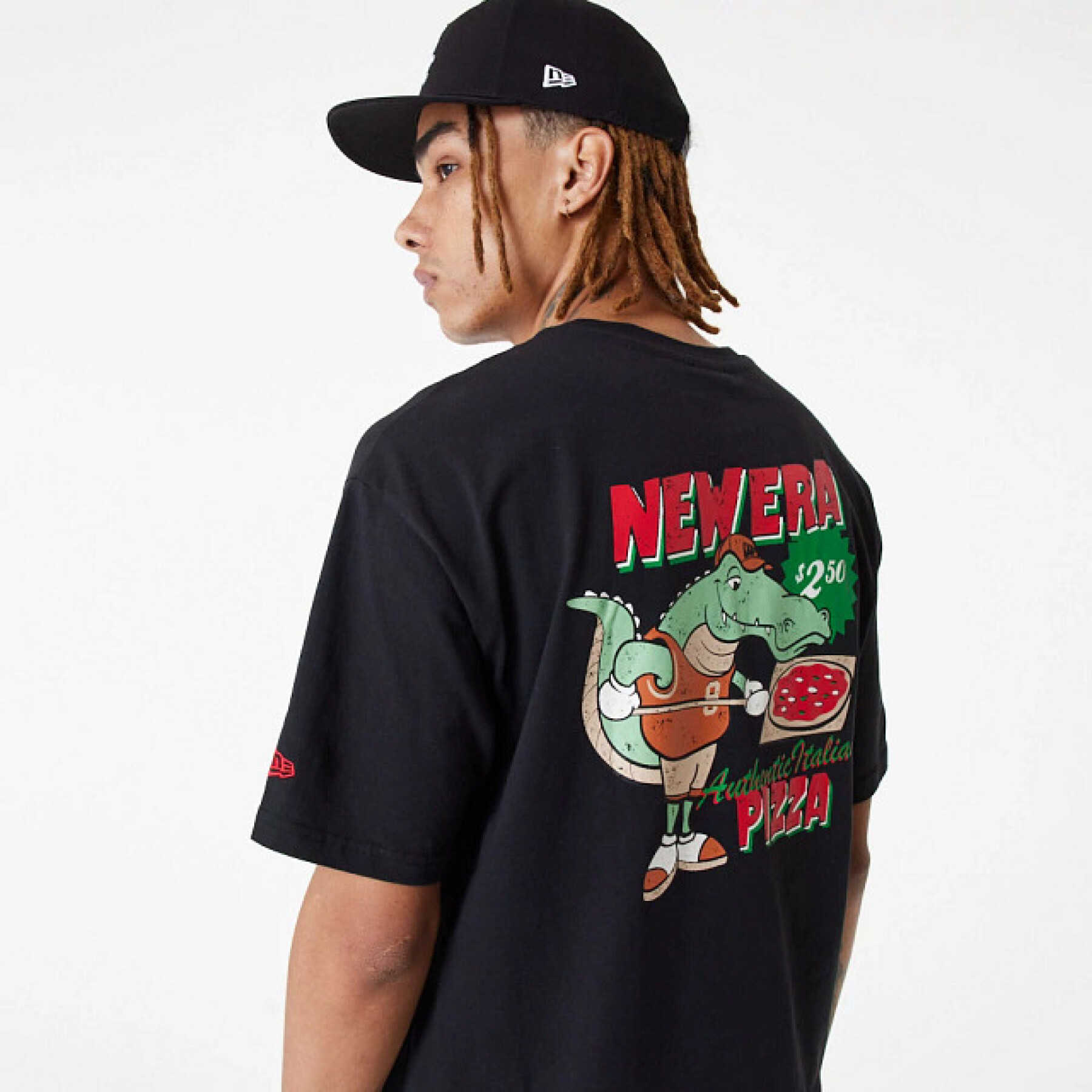 T-shirt sobredimensionada New Era Pizza Alligator