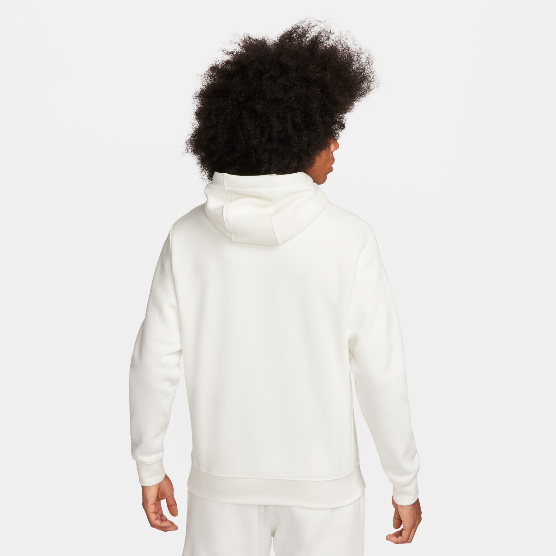 Sweatshirt com capuz e fecho de correr Nike Club Fleece