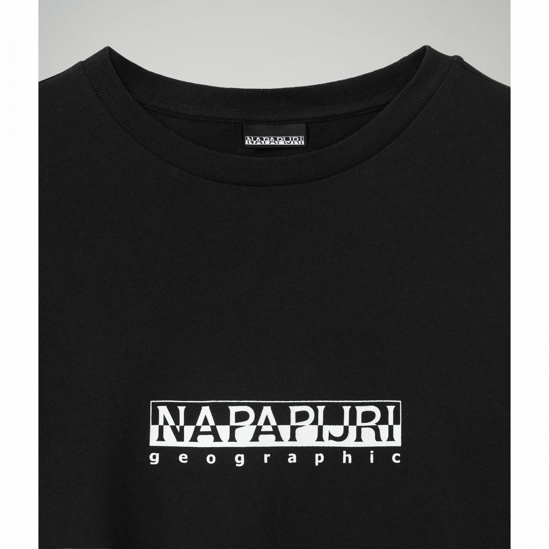 T-shirt de manga curta feminina Napapijri Box Cropped