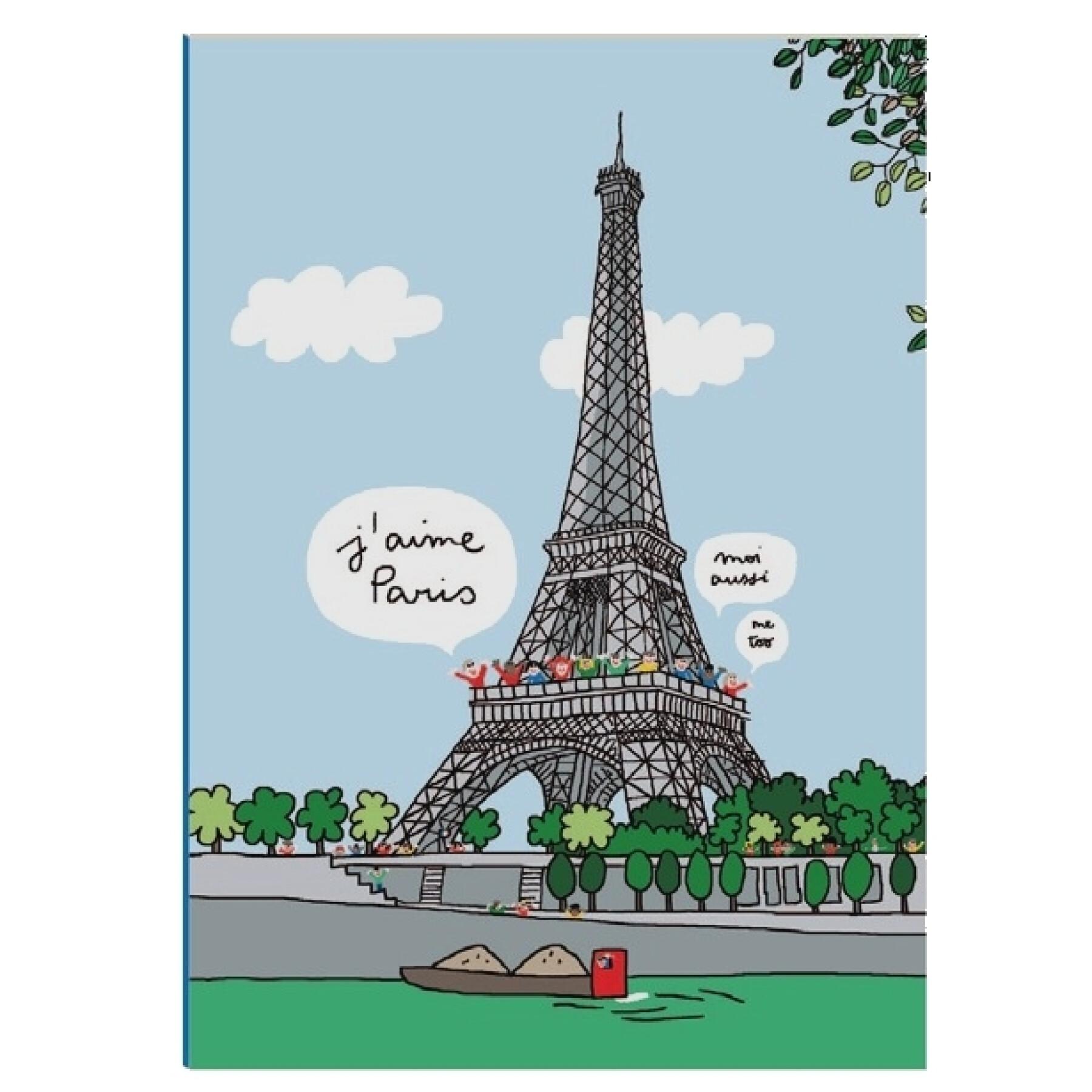 Caderno infantil grande com aba Petit Jour Paris
