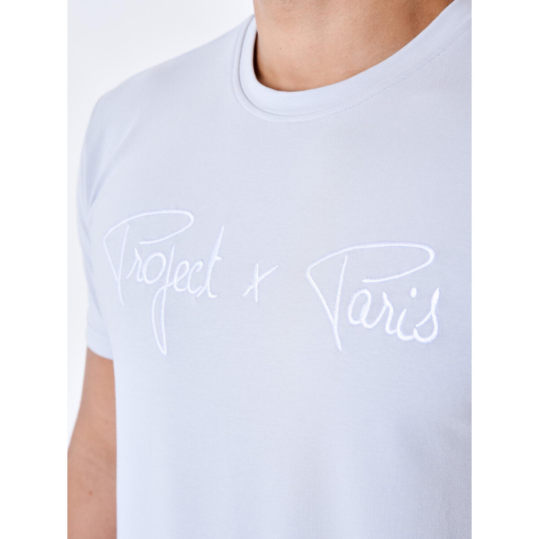 T-shirt básica com logótipo bordado Project X Paris