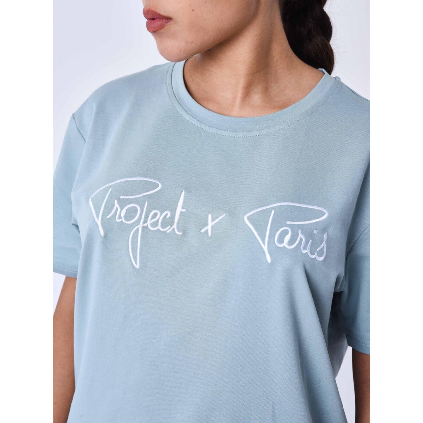 T-shirt de bordado com logótipo Project X Paris Basic