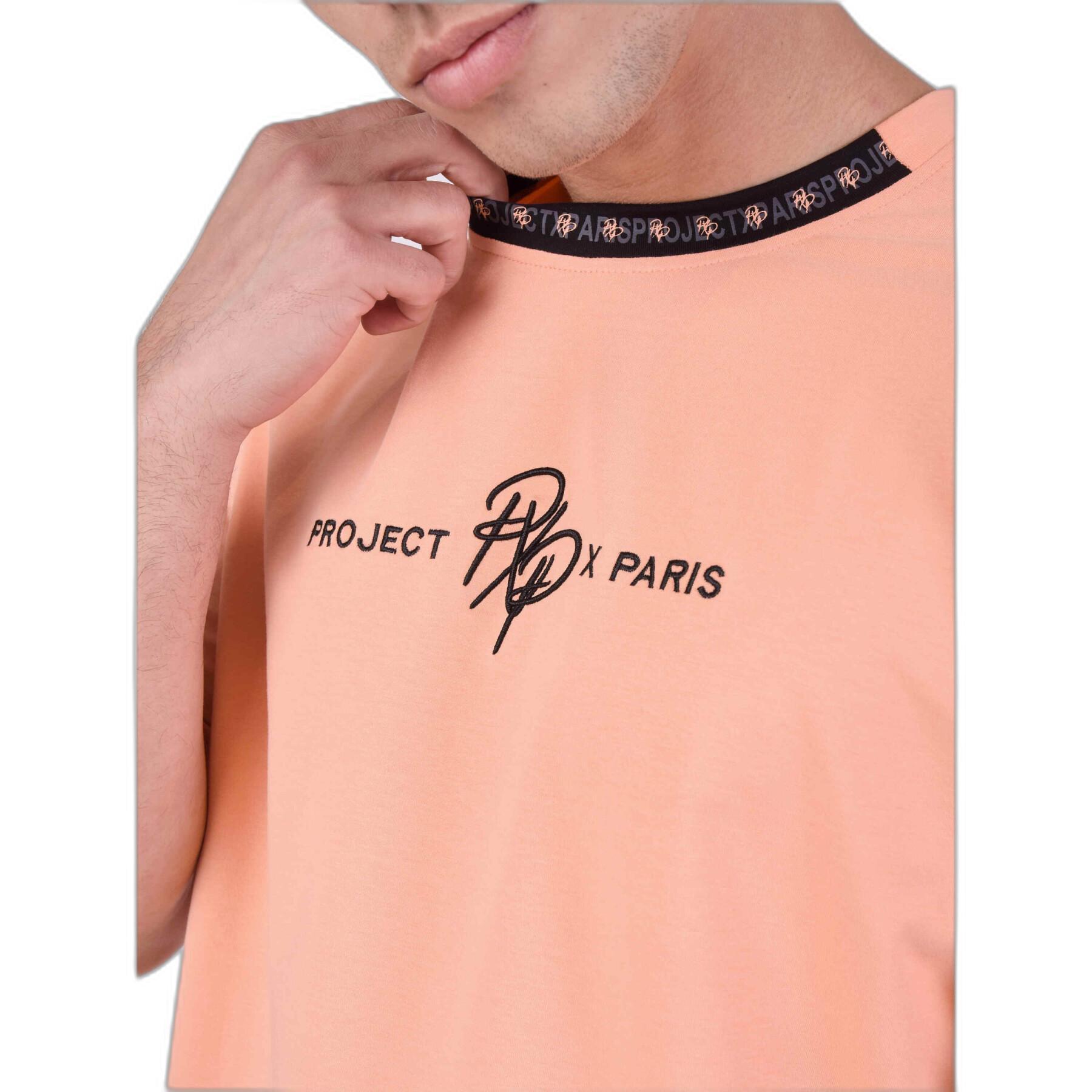 T-shirt com banda de contraste Project X Paris Logotée
