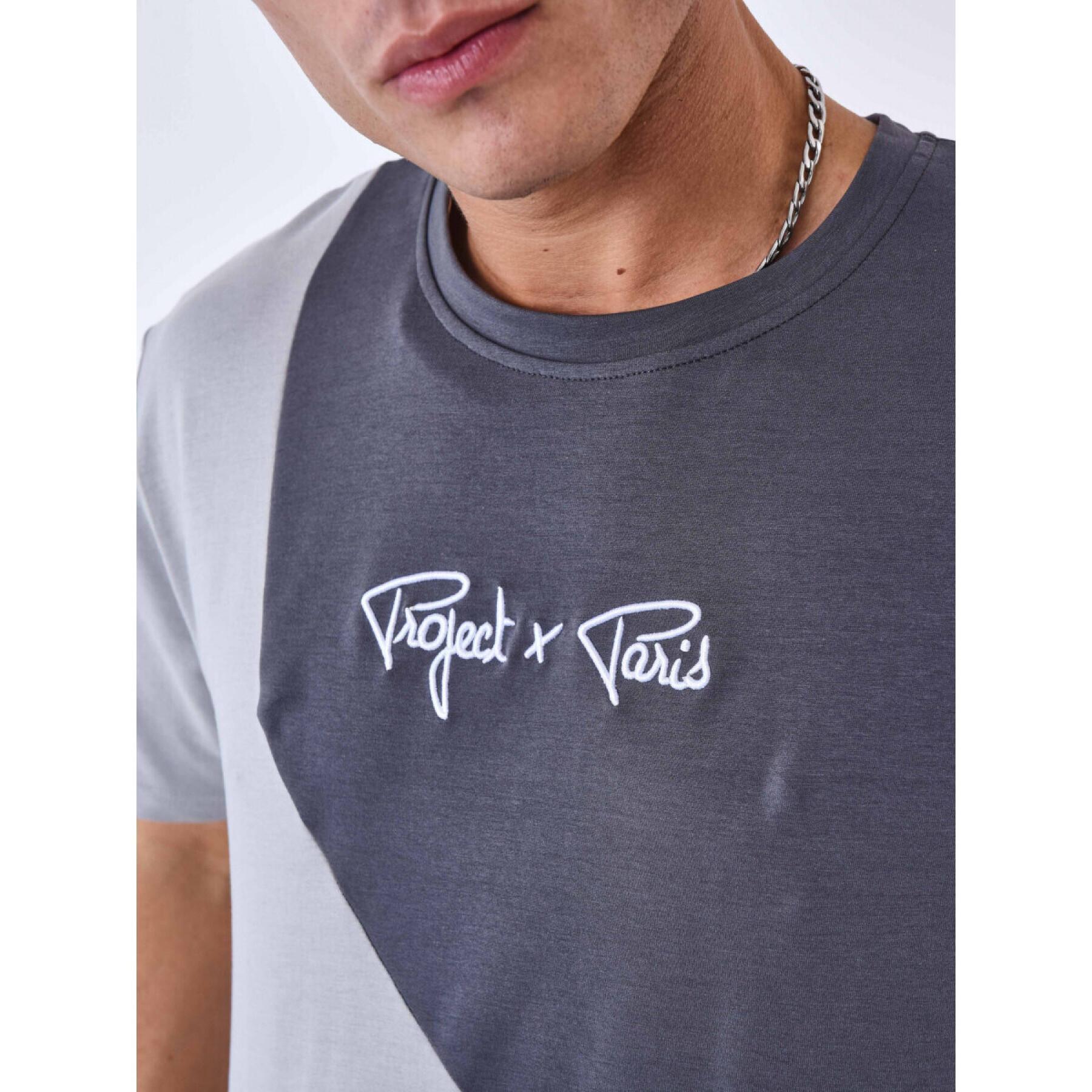T-shirt com ondas de duas cores Project X Paris