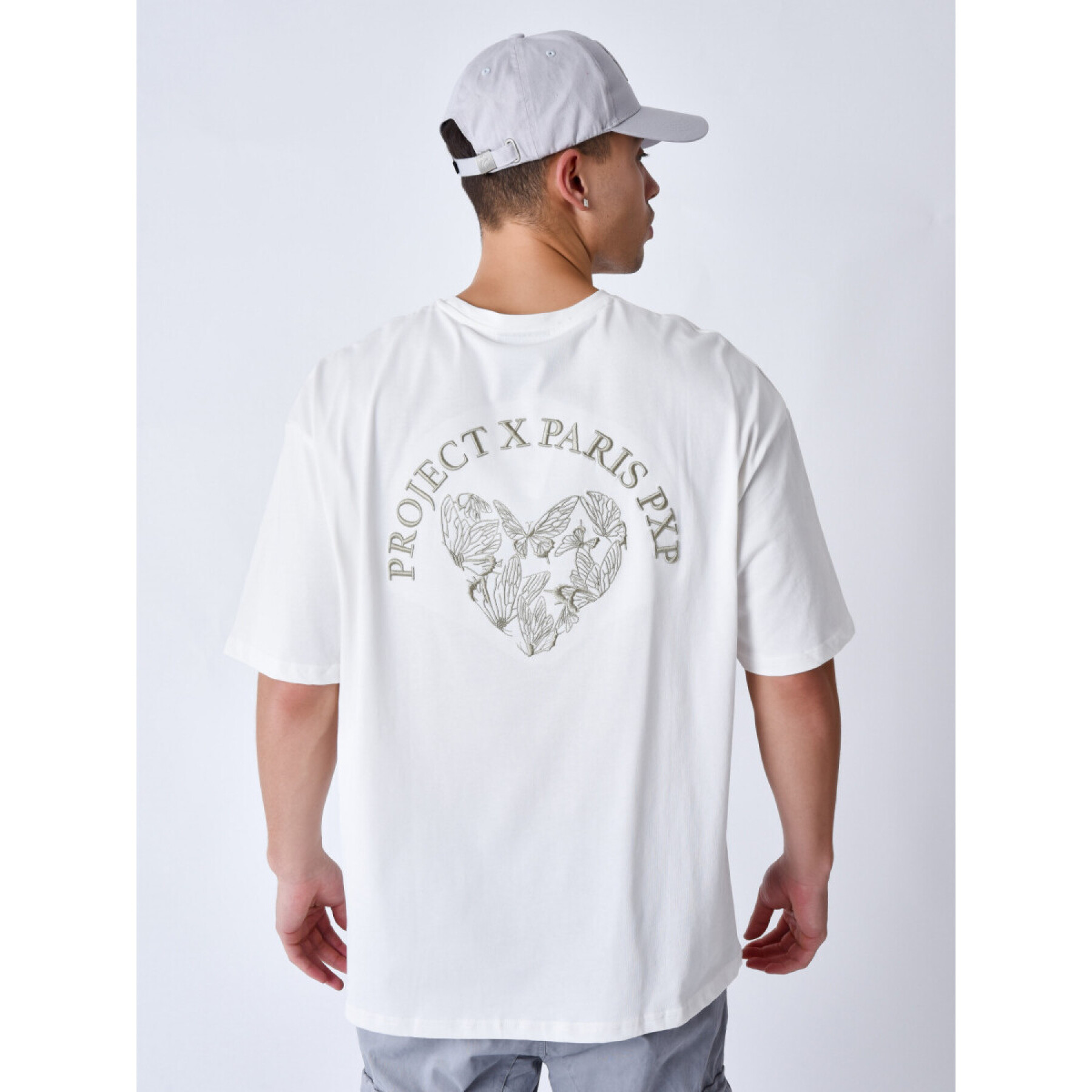 T-shirt bordada Project X Paris Heart Flutter