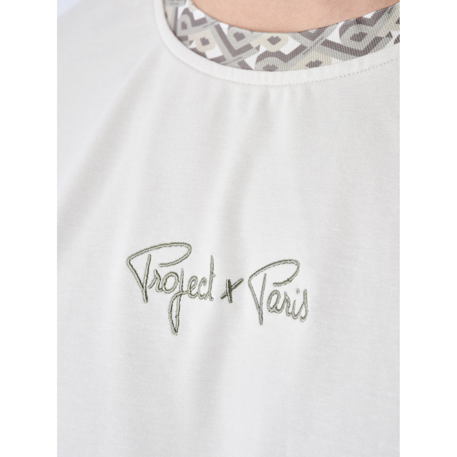 T-shirt clássica com gola gráfica Project X Paris Gaze